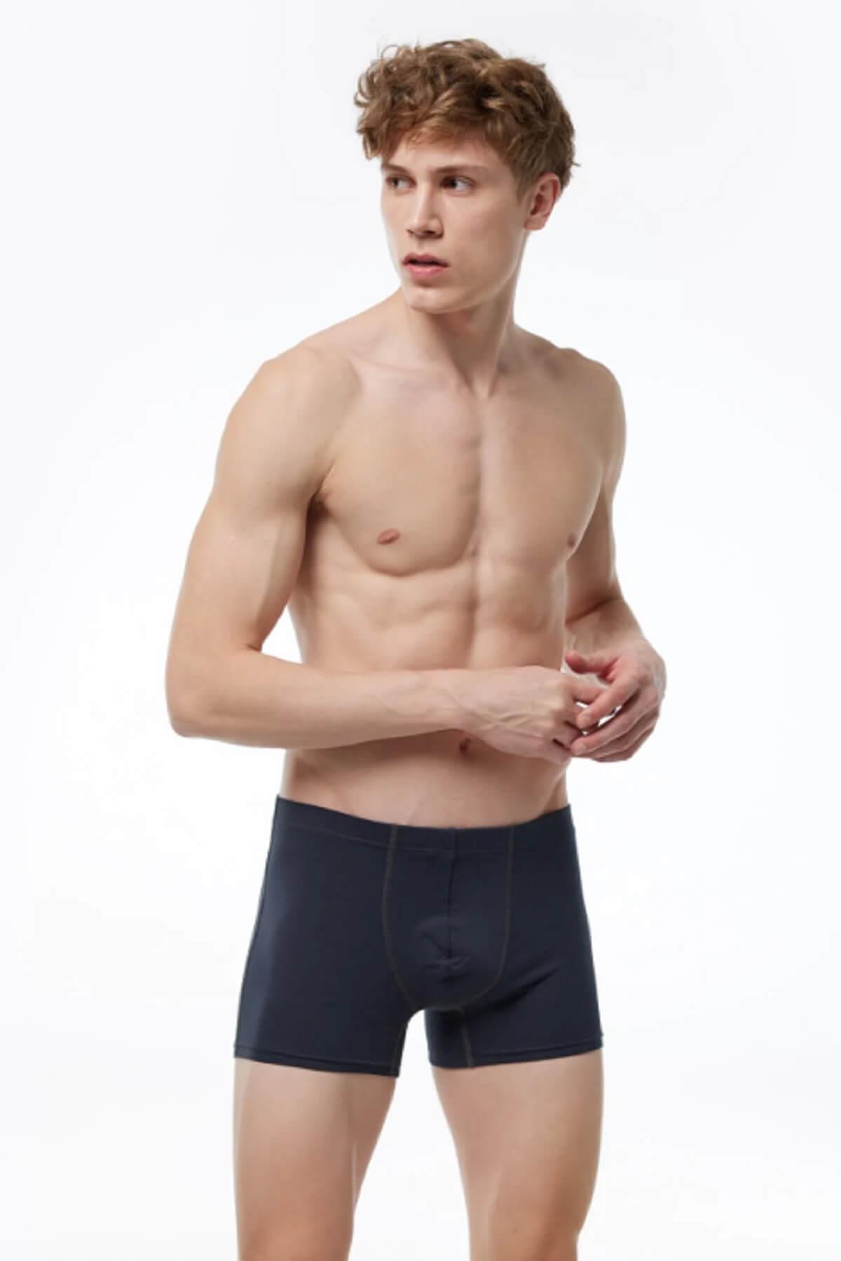 Malabadi 058 3'Lü Paket Erkek Modal Likralı Boxer