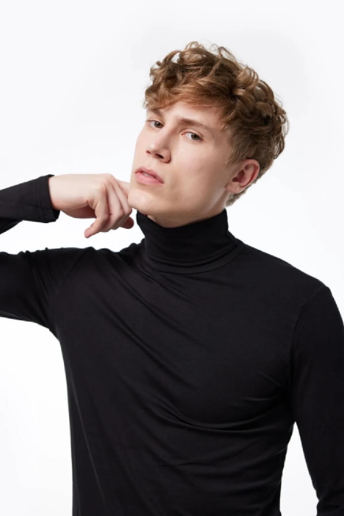 Malabadi 063 Erkek Tam Balıkçı Yaka Uzun Kol Likralı Modal Body