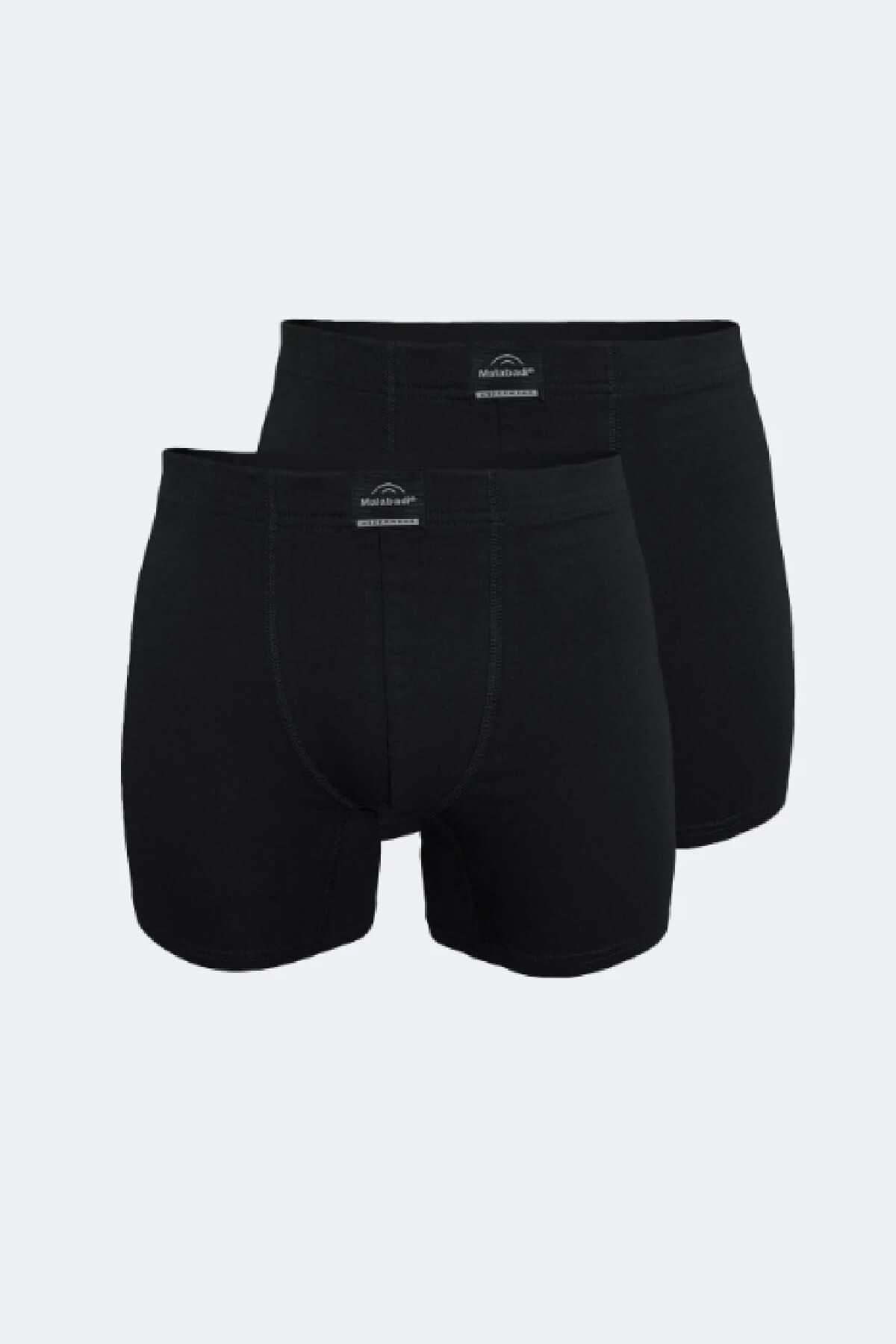 Malabadi 073 - 2' Li Paket Erkek Likralı %95 Pamuk Uzun Boxer