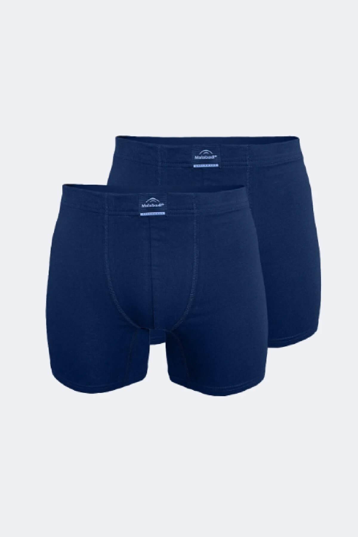 Malabadi 073 - 2' Li Paket Erkek Likralı %95 Pamuk Uzun Boxer