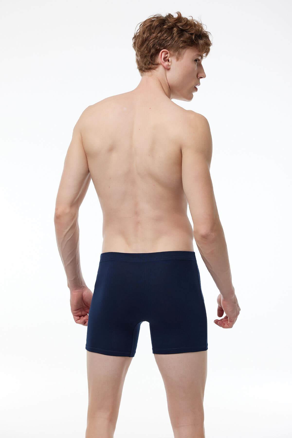 Malabadi 073 Erkek Likralı %95 Pamuk Uzun Boxer