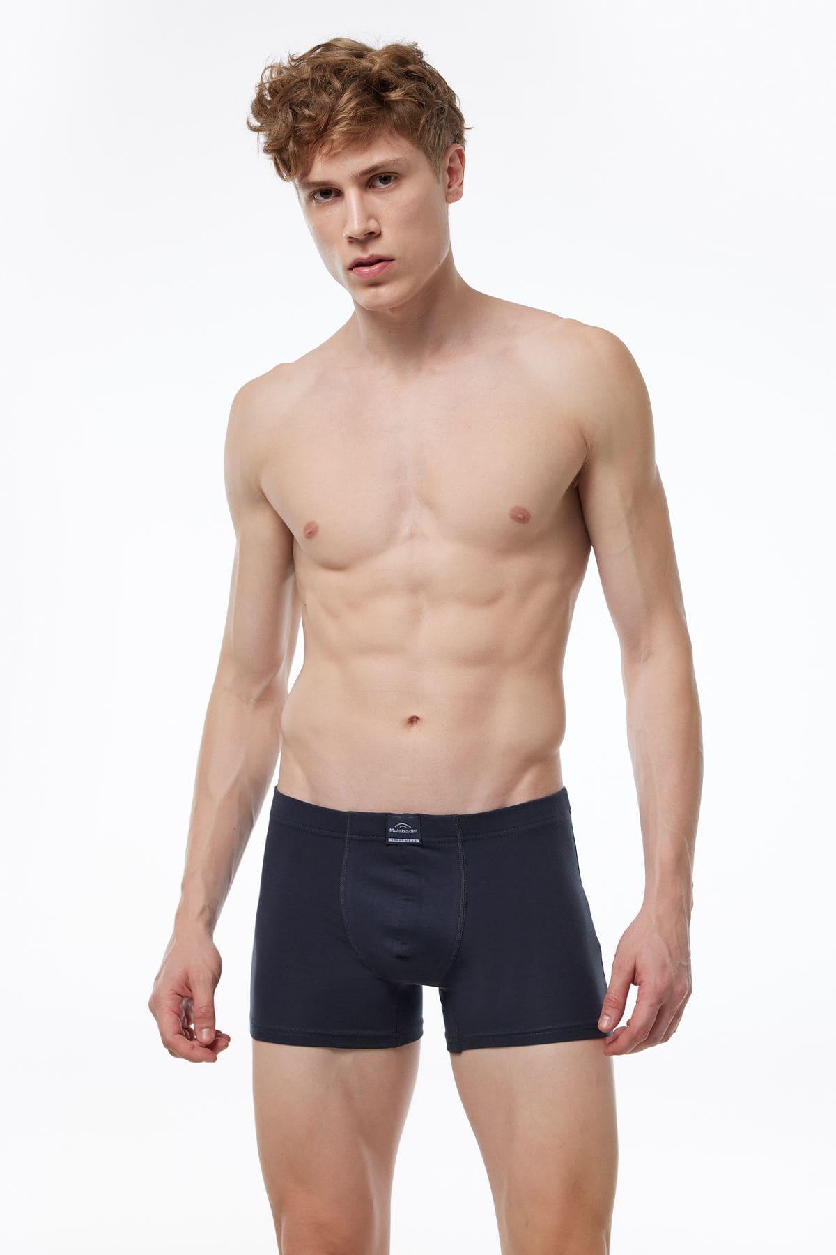 Malabadi 074 - 2' Li Paket Erkek Likralı %95 Pamuk Boxer
