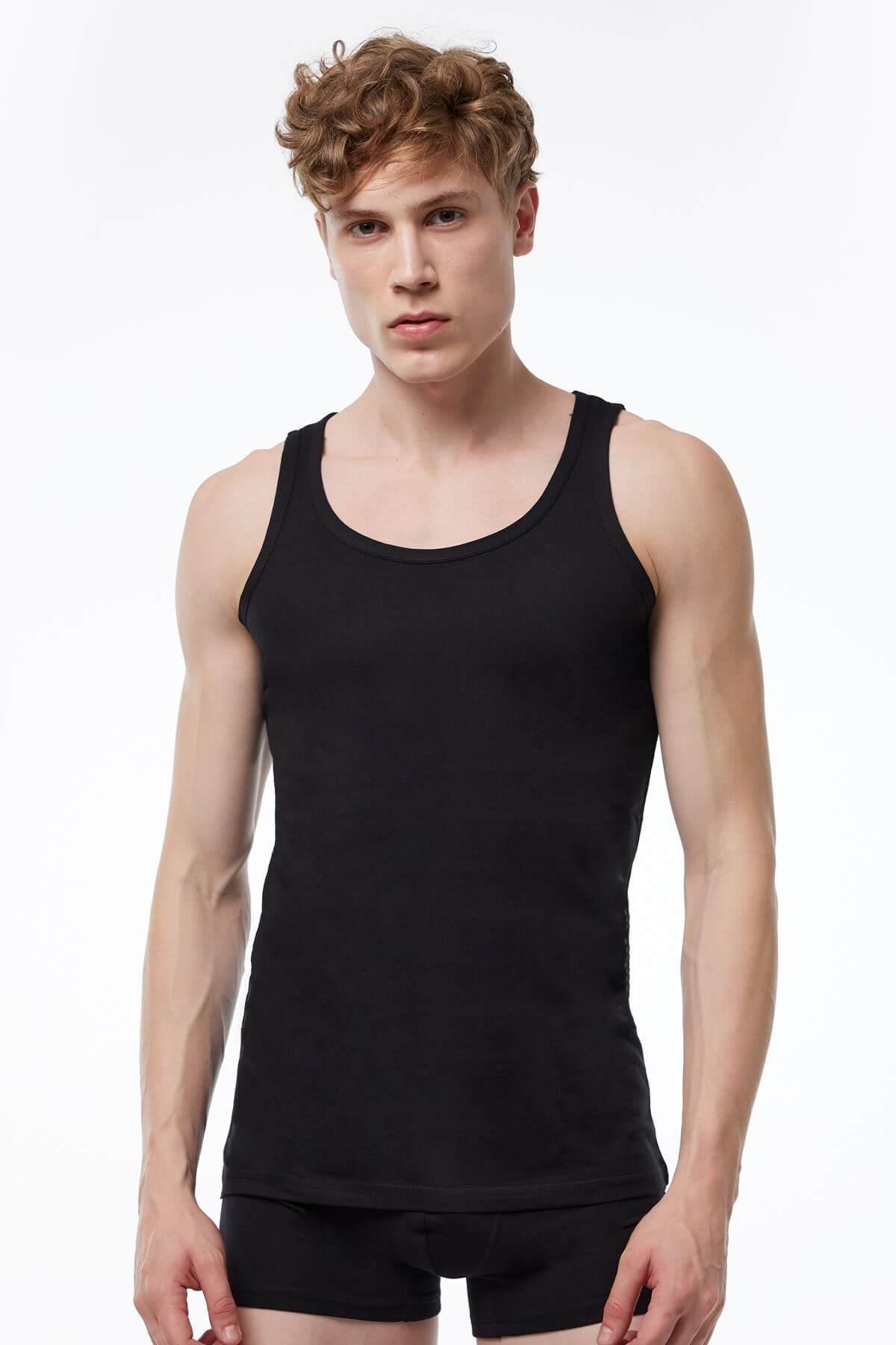 Malabadi 082 Erkek Modal 2'li Paket Yaz Serinliği Atlet & Yaz Atleti