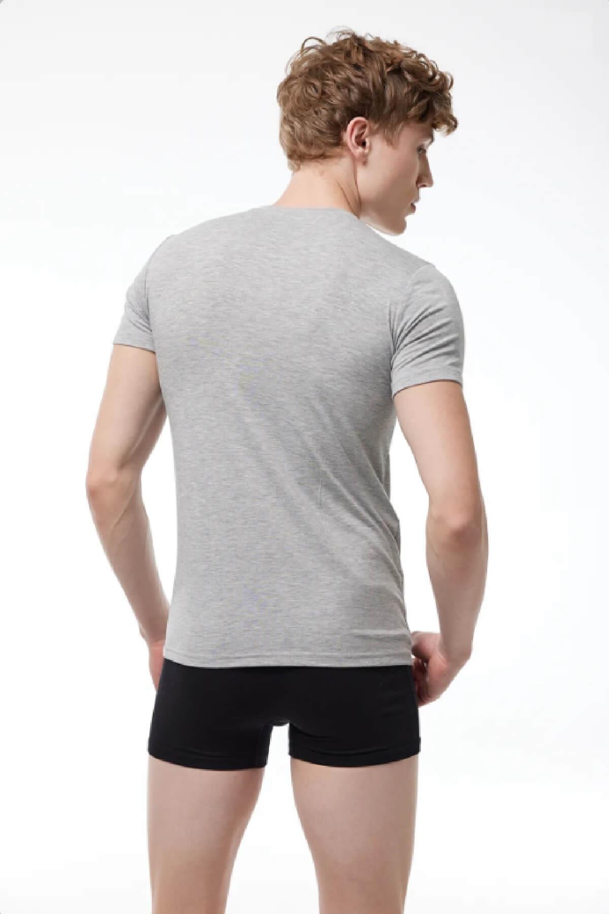 Malabadi 093 - 2'li Ekonomik Paket USA ( Bisiklet ) Yaka T-shirt & Fanila