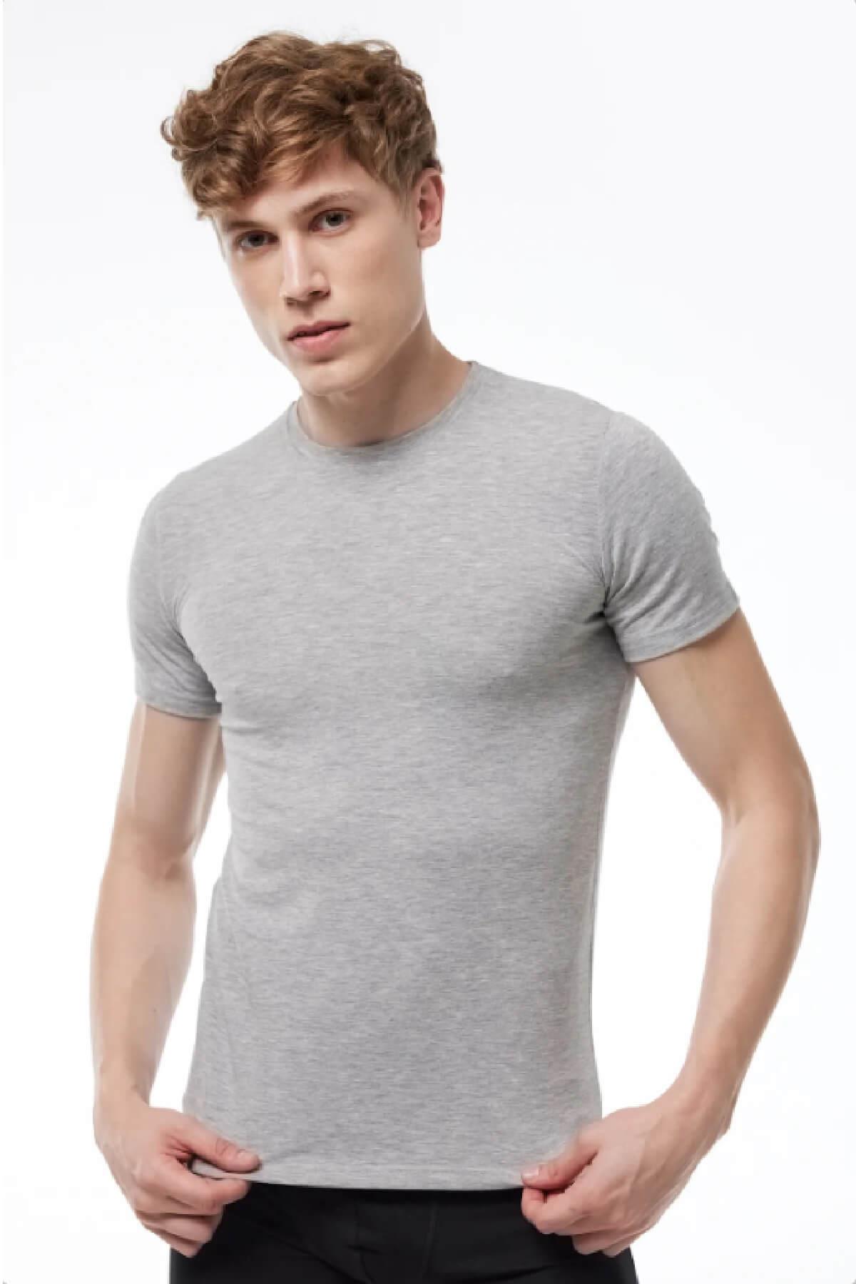 Malabadi 093 - 2'li Ekonomik Paket USA ( Bisiklet ) Yaka T-shirt & Fanila