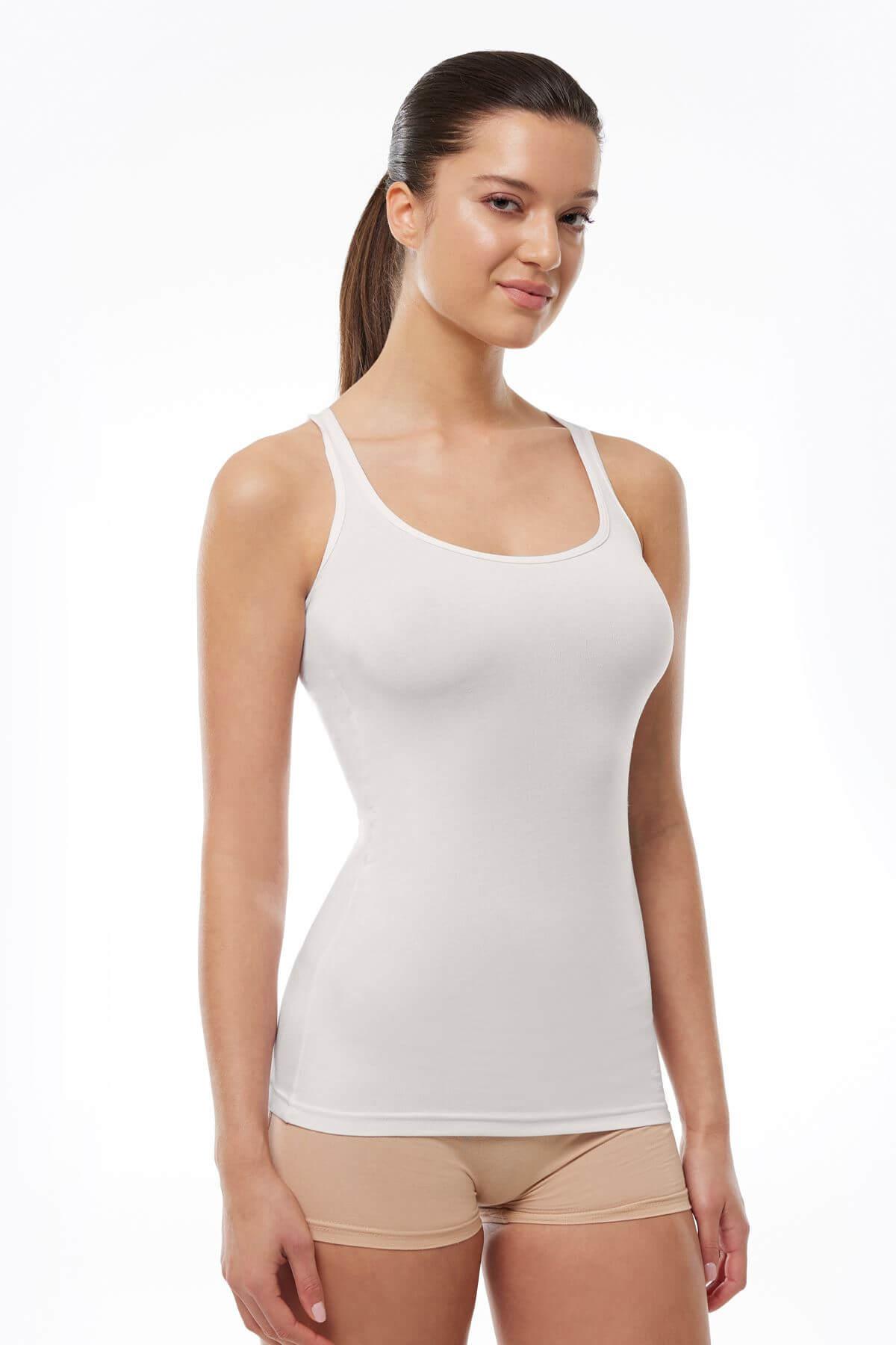 Malabadi 143 Kadın Modal Kalın Askılı Uzun Atlet