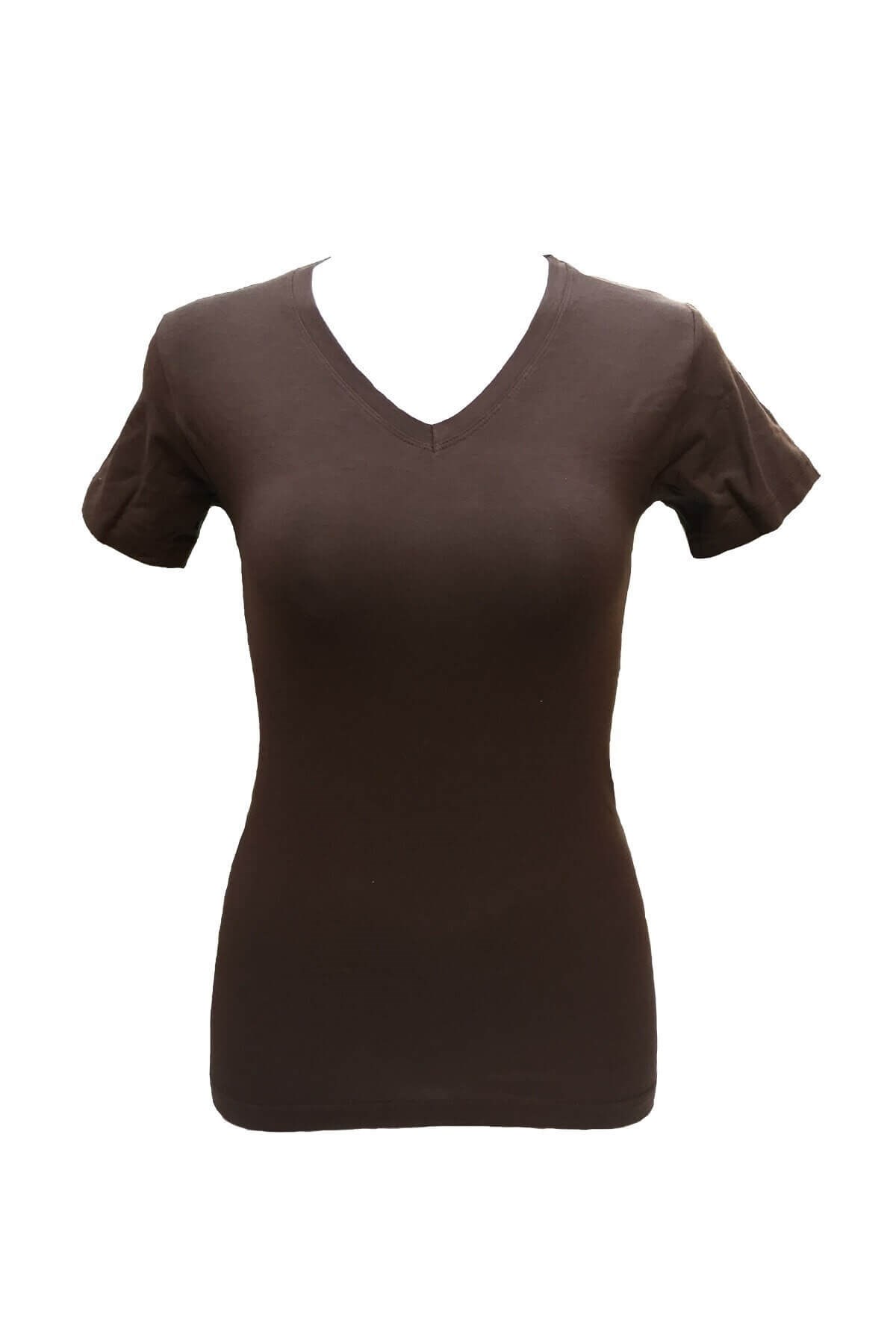 Malabadi 145 Kadın Modal V Yaka T-shirt & Body