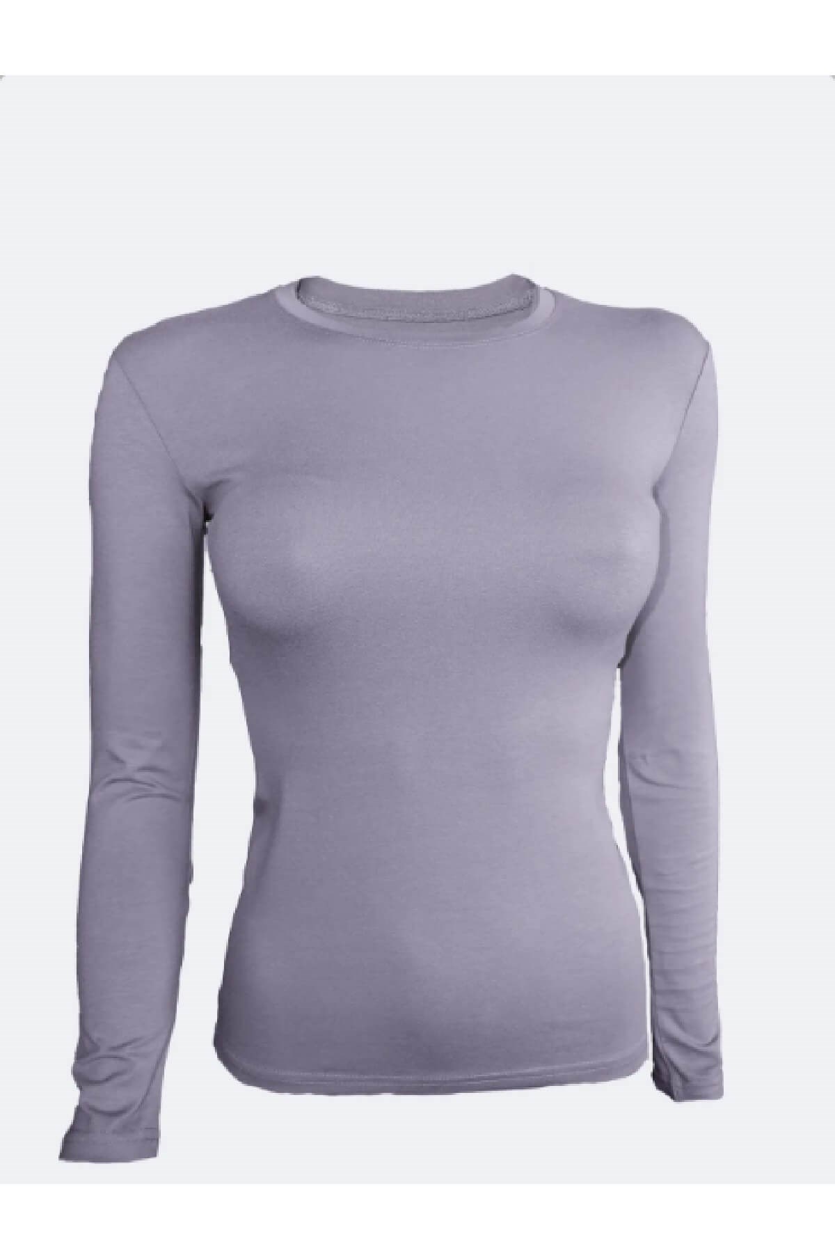 Malabadi 182 Kadın Modal USA ( Bisiklet ) Yaka Uzun Kol Body