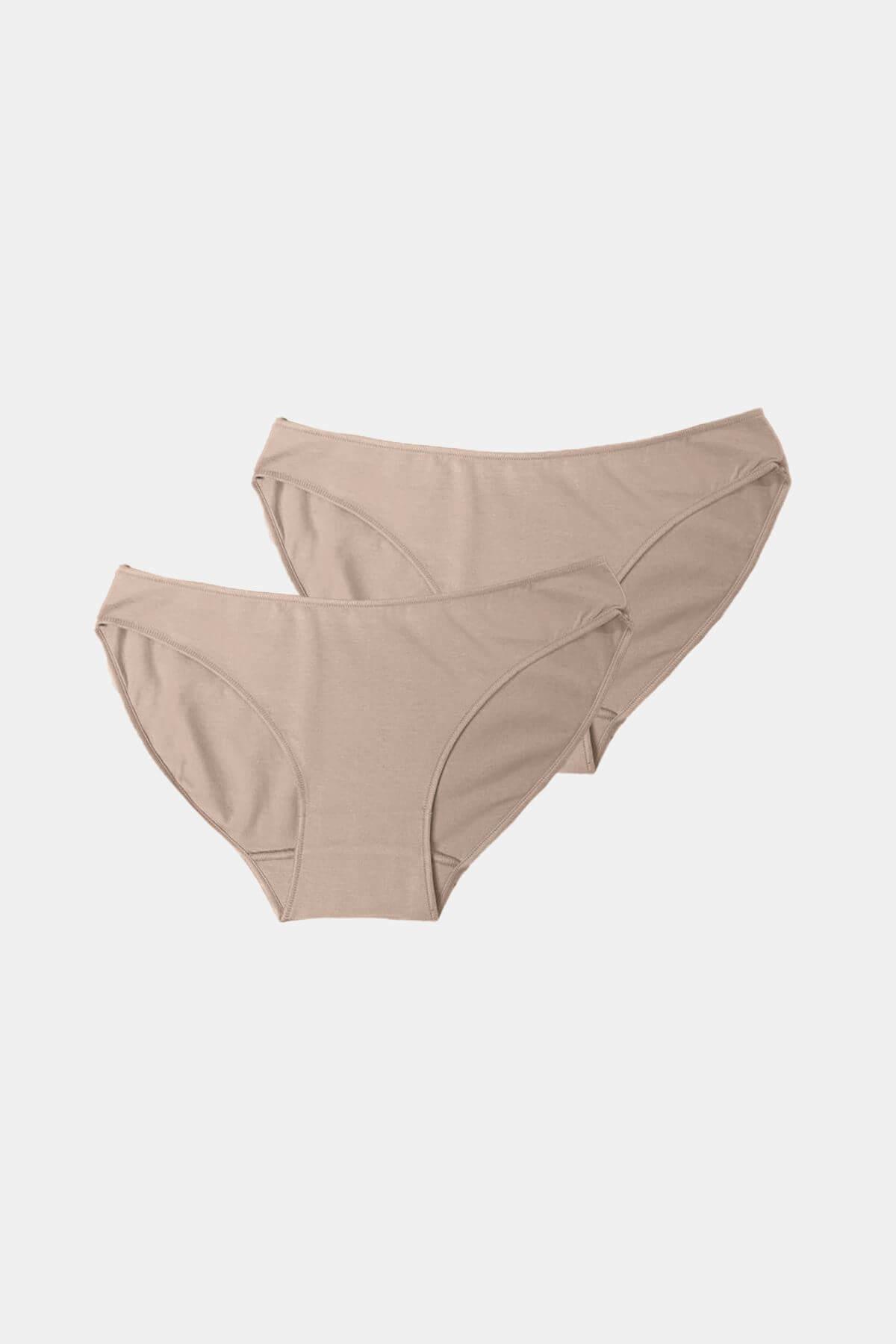 Malabadi 183 2'Li Paket Kadın Modal Düşük Bel Iz Yapmayan Slip & Külot