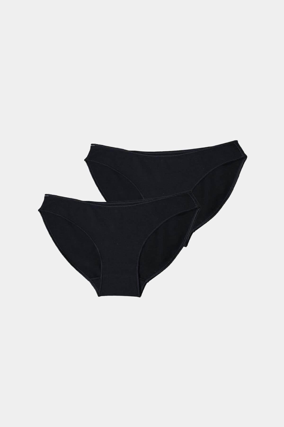 Malabadi 183 2'Li Paket Kadın Modal Düşük Bel Iz Yapmayan Slip & Külot