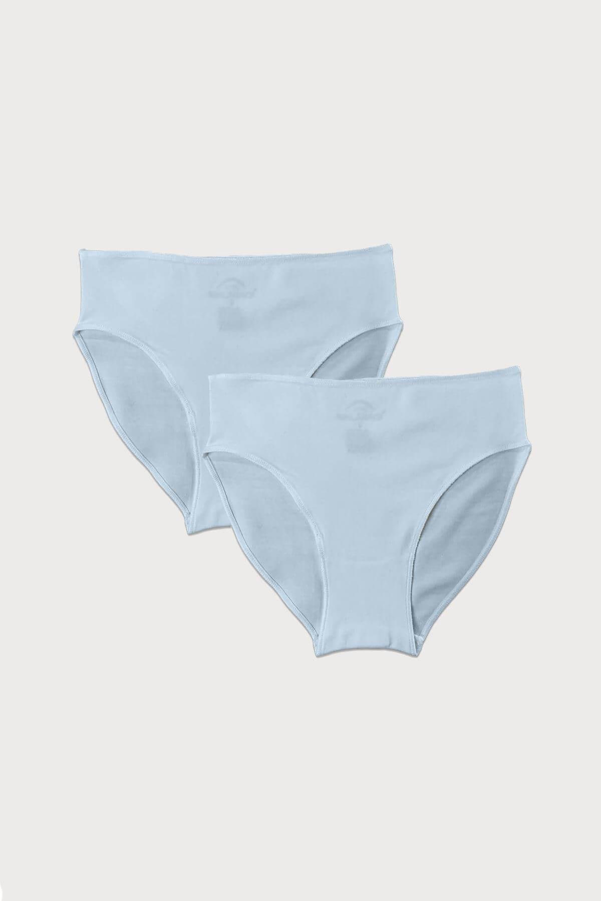 Malabadi 187 2'Li Paket Kadın Modal Ara Bel Dar Kalıp İz Yapmayan Slip & Külot
