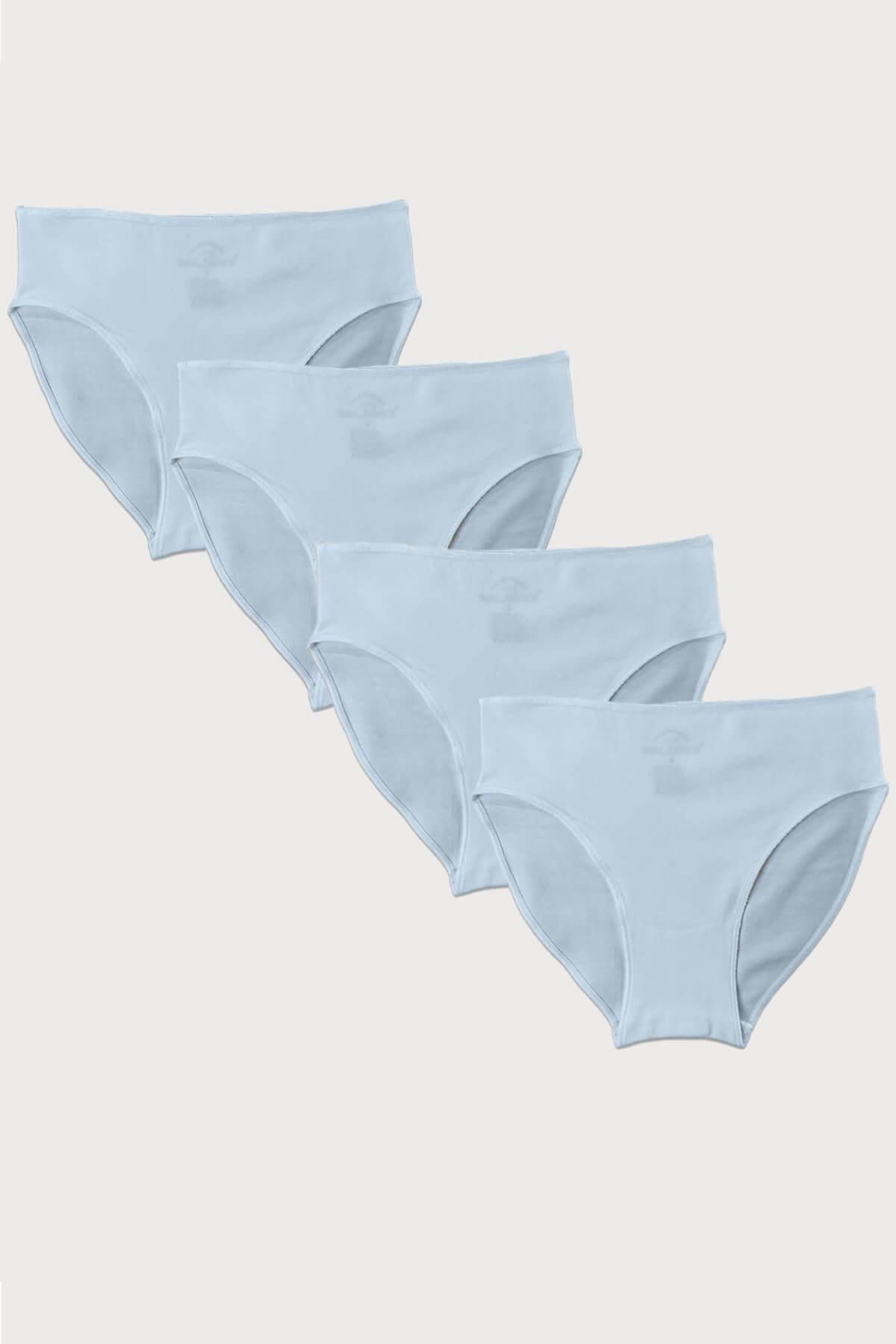 Malabadi 187 4'Lü Paket Kadın Modal Ara Bel Dar Kalıp İz Yapmayan Slip & Külot
