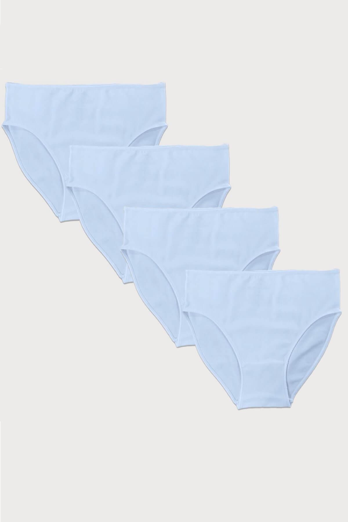 Malabadi 187 4'Lü Paket Kadın Modal Ara Bel Dar Kalıp İz Yapmayan Slip & Külot