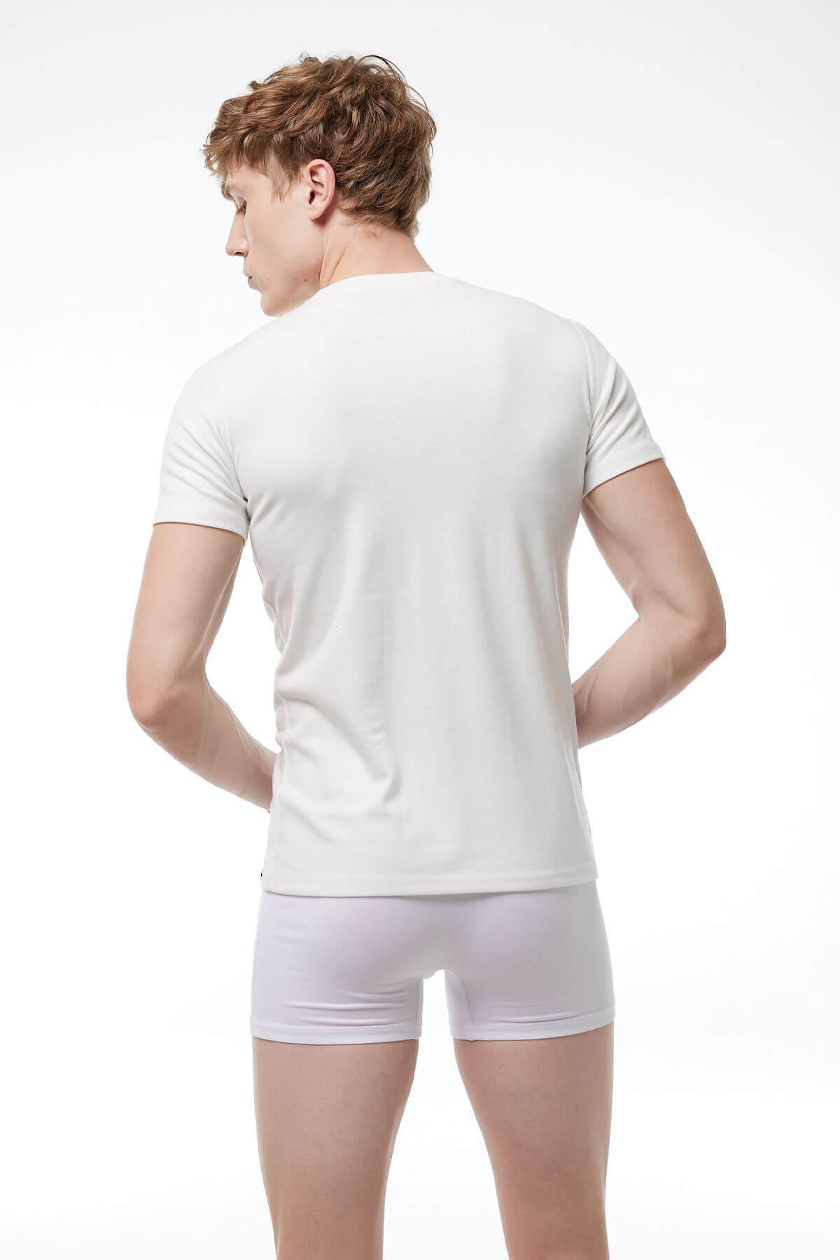 Malabadi 606 Erkek Termal Bisiklet Yaka Kısa Kol Üst İçlik Fanila