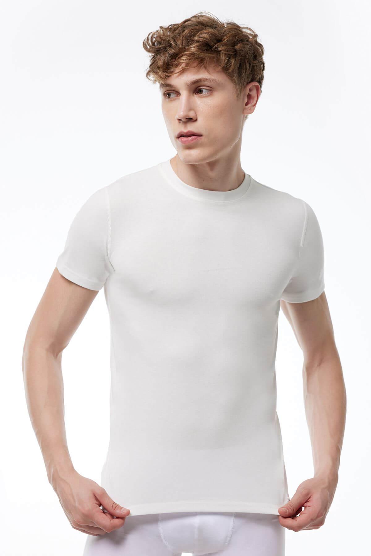 Malabadi 606 Erkek Termal Bisiklet Yaka Kısa Kol Üst İçlik Fanila