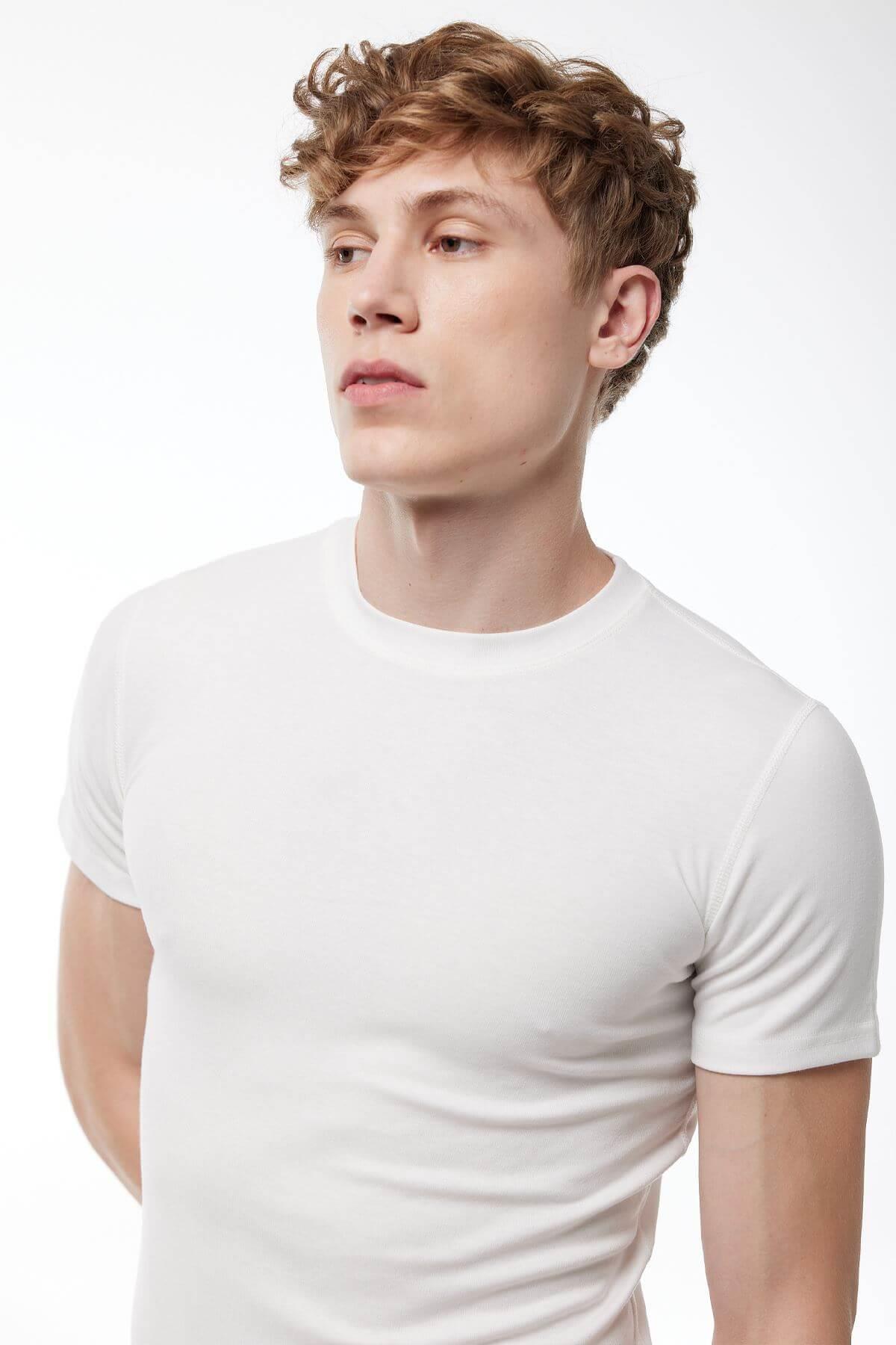 Malabadi 606 Erkek Termal Bisiklet Yaka Kısa Kol Üst İçlik Fanila