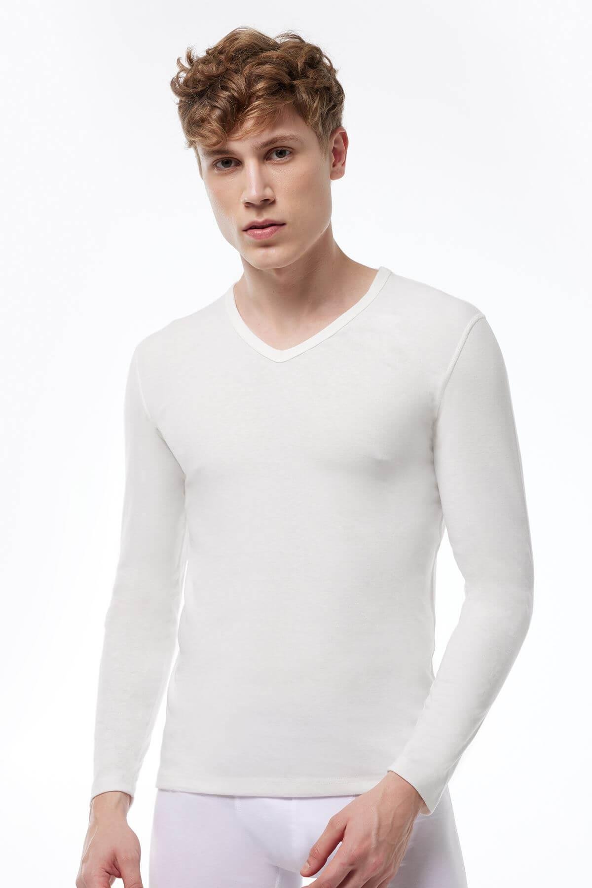 Malabadi 608 Erkek Termal V Yaka Uzun Kol Üst İçlik 