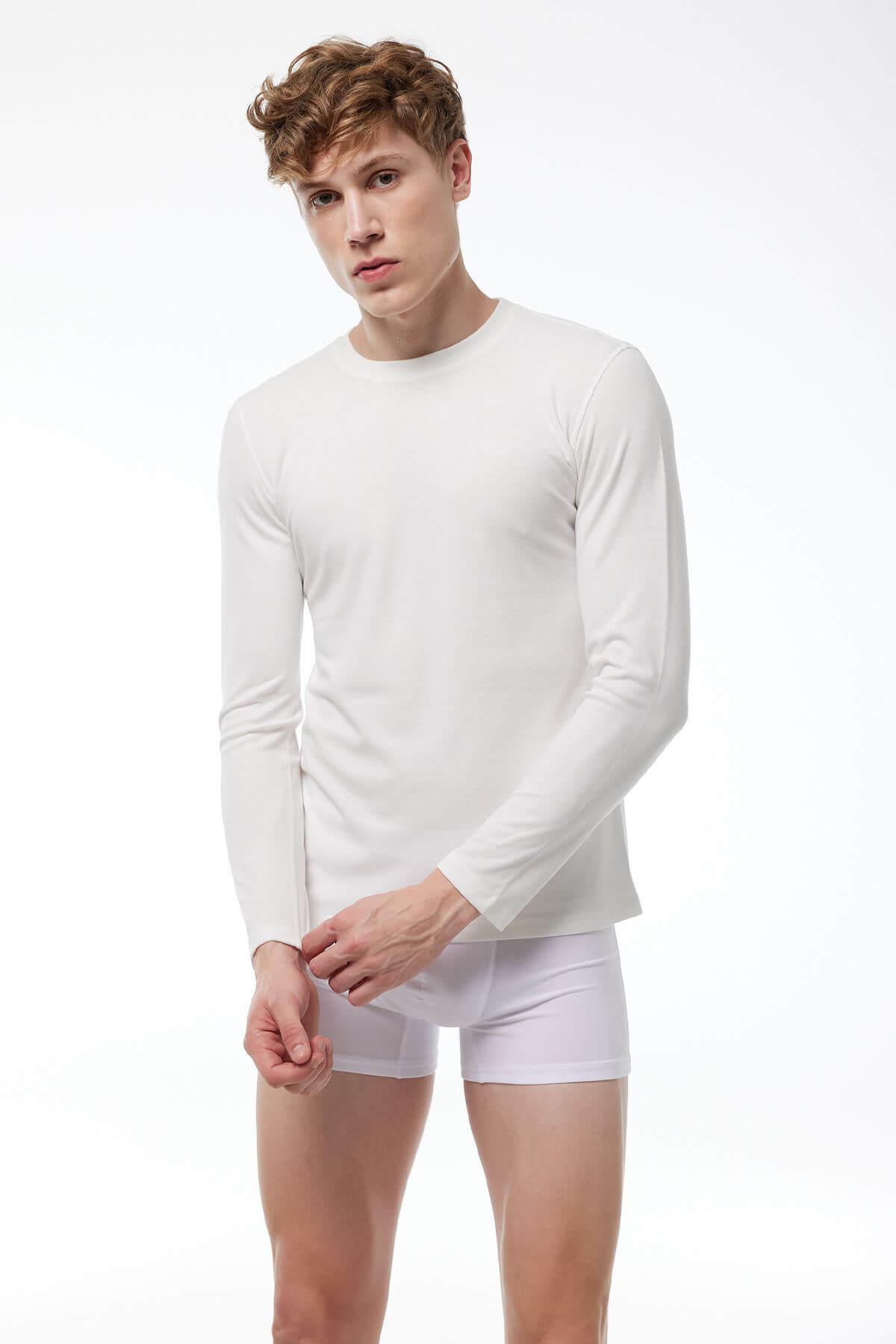 Malabadi 609 Erkek Termal Bisiklet Yaka Uzun Kol Üst İçlik