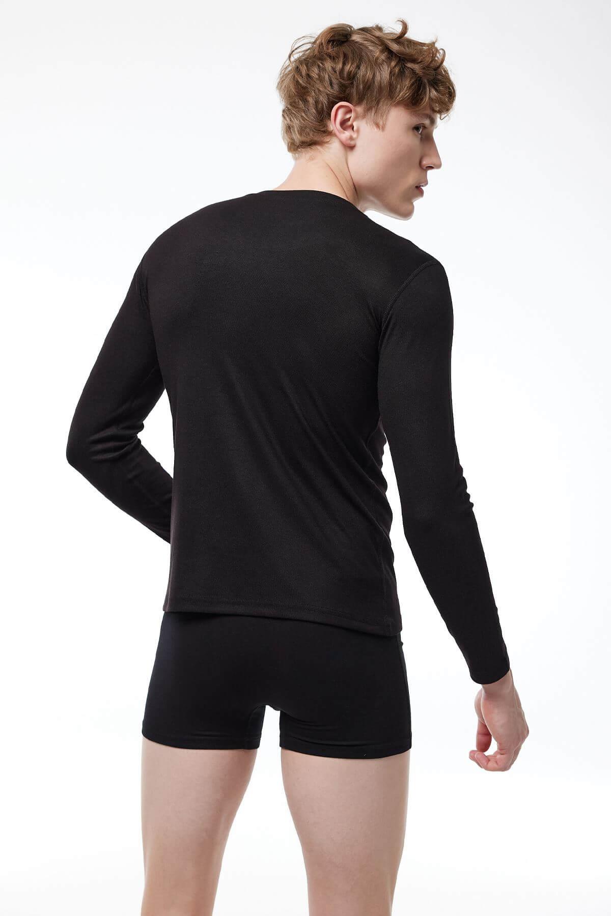 Malabadi 609 Erkek Termal Bisiklet Yaka Uzun Kol Üst İçlik