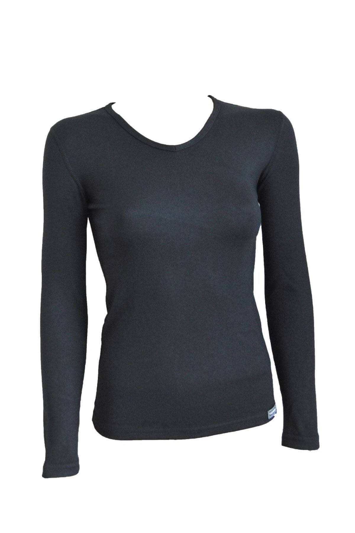 Malabadi Kadın V Yaka Uzun Kol Termal Üst İçlik Ekru