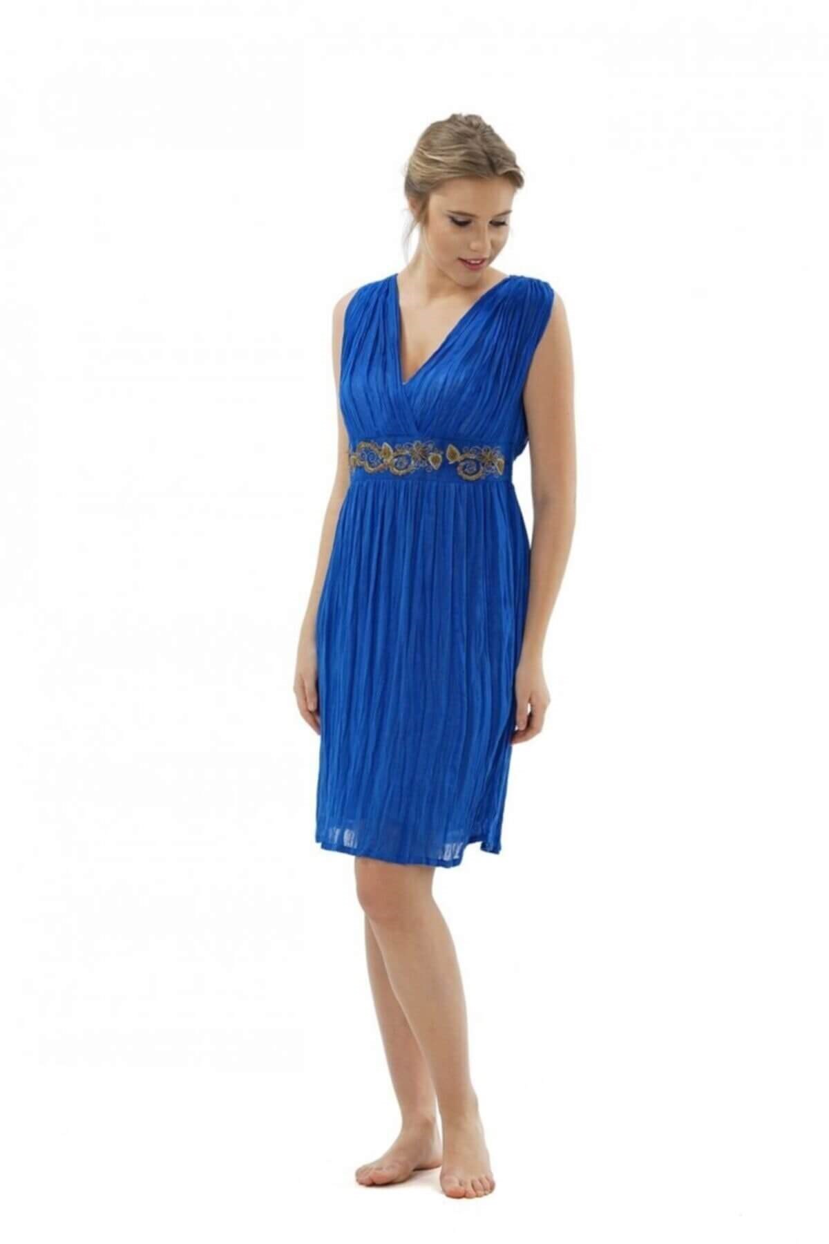 Maria Luisa 7300 Kadın Helen Bürümcük Astarlı Elbise