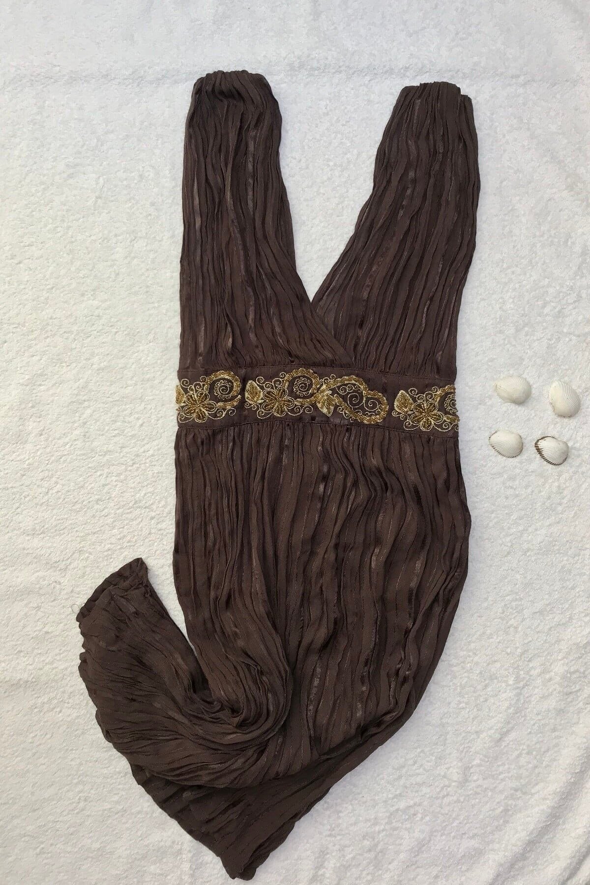 Maria Luisa 7300 Kadın Helen Bürümcük Astarlı Elbise