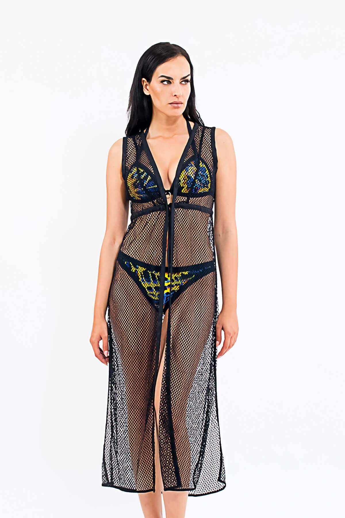 MED Kadın Pareo Kimono Siyah