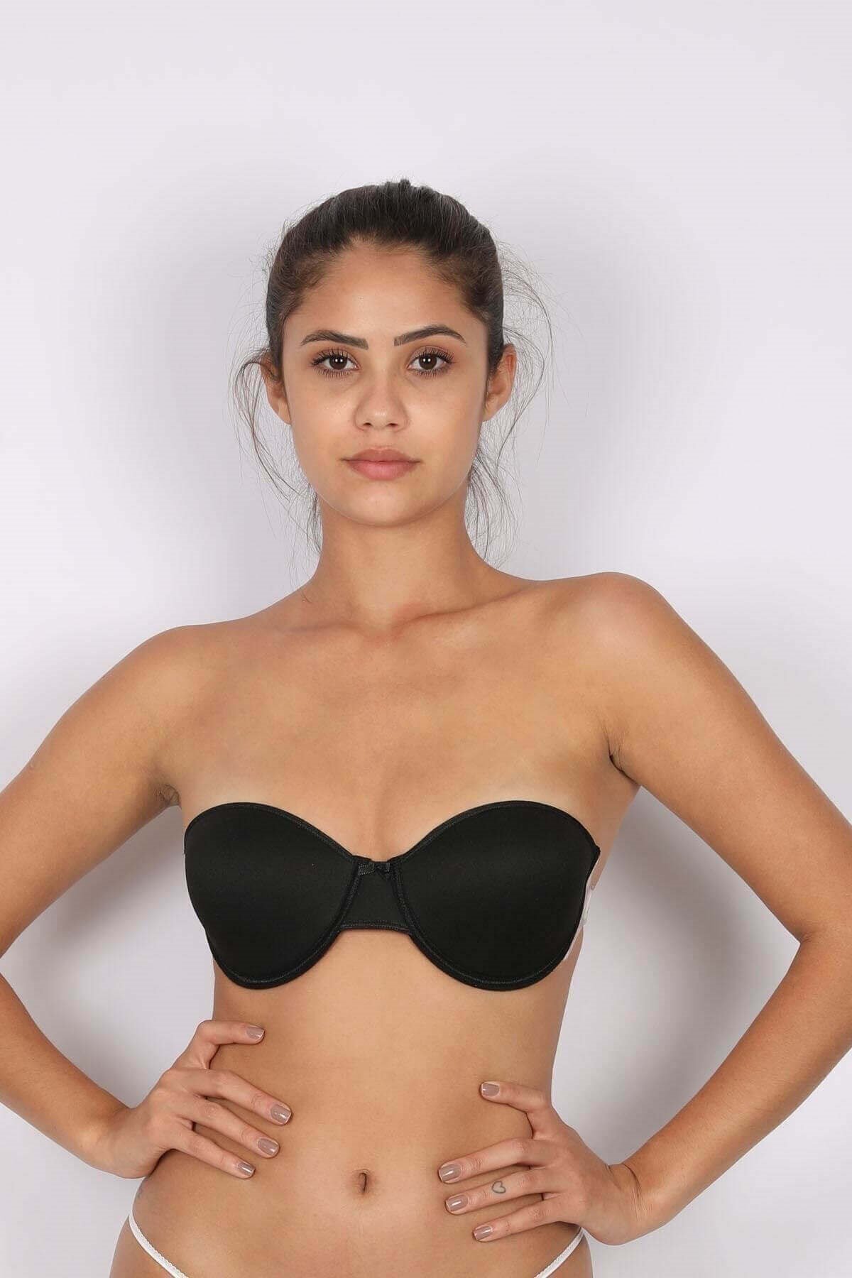 Moonlight Destekli Straplez Sırtı Şeffaf Sütyen