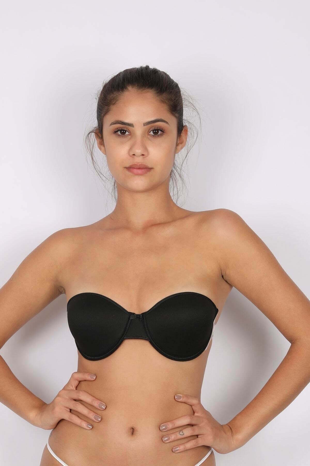 Moonlight Destekli Straplez Sırtı Şeffaf Sütyen