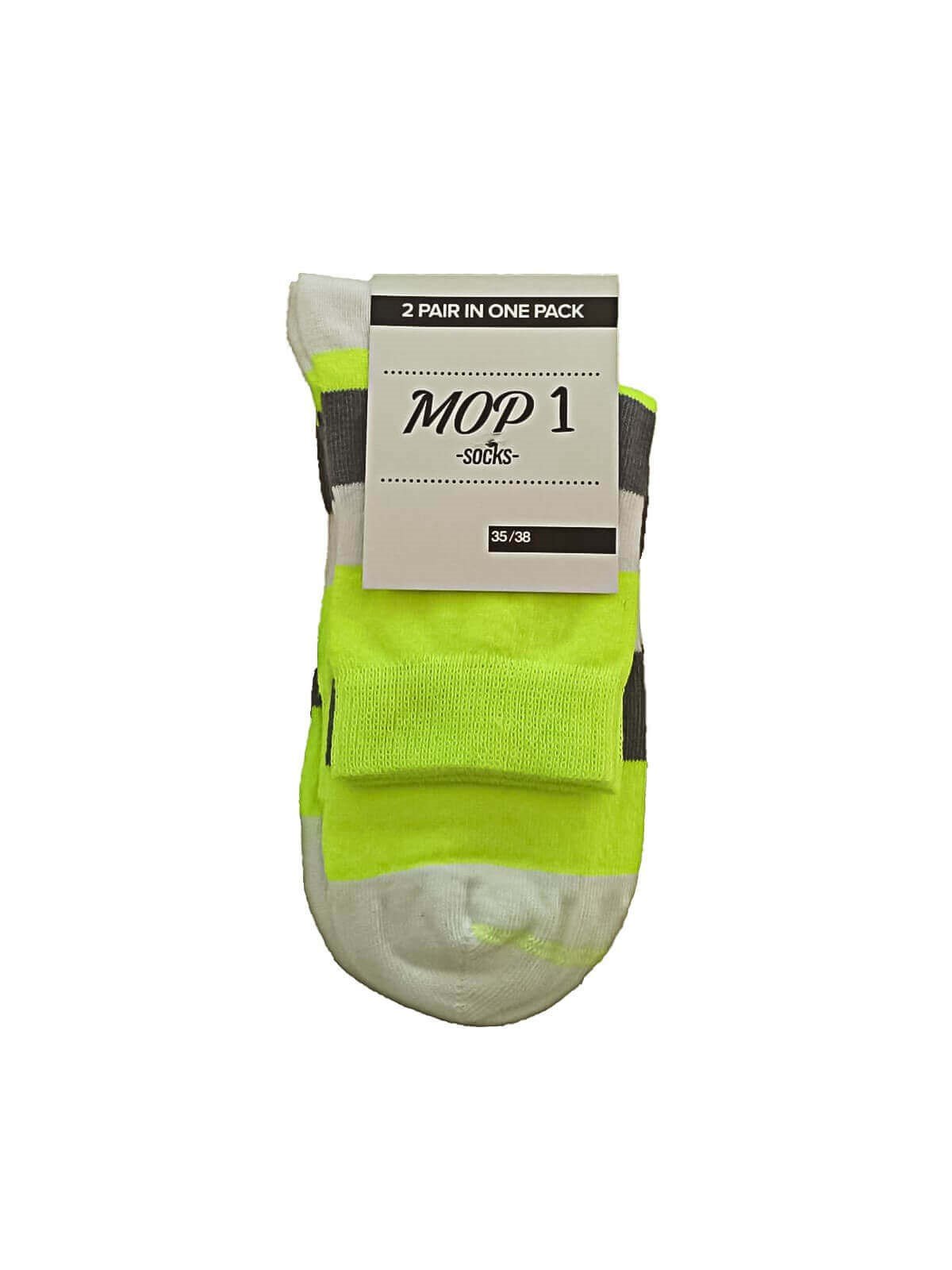 Mop 2'li Paket 35-38 Numara 4 Mevsim %95 Pamuk Unisex Soket Çorap