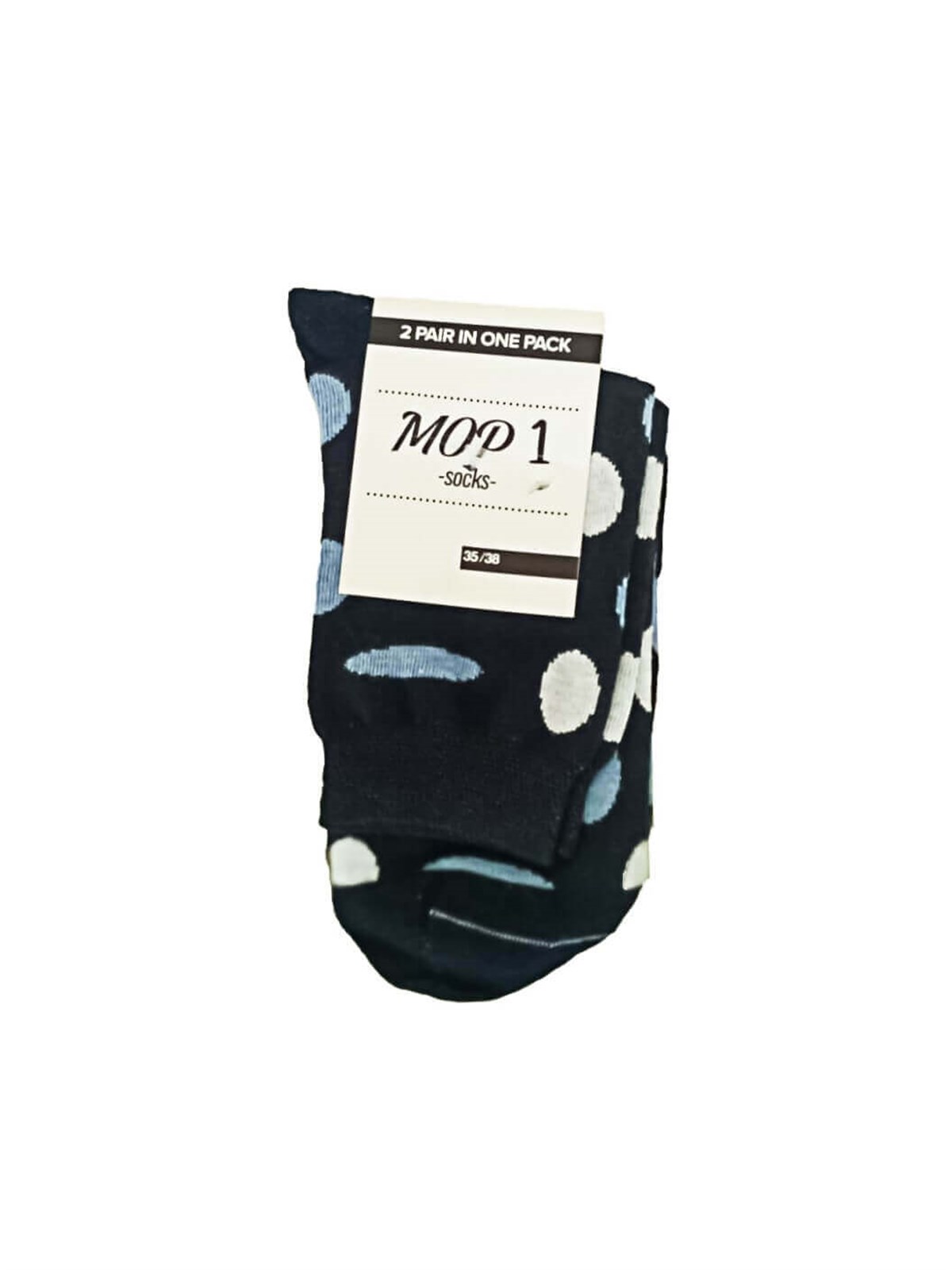 Mop 2'li Paket 35-38 Numara 4 Mevsim %95 Pamuk Unisex Soket Çorap