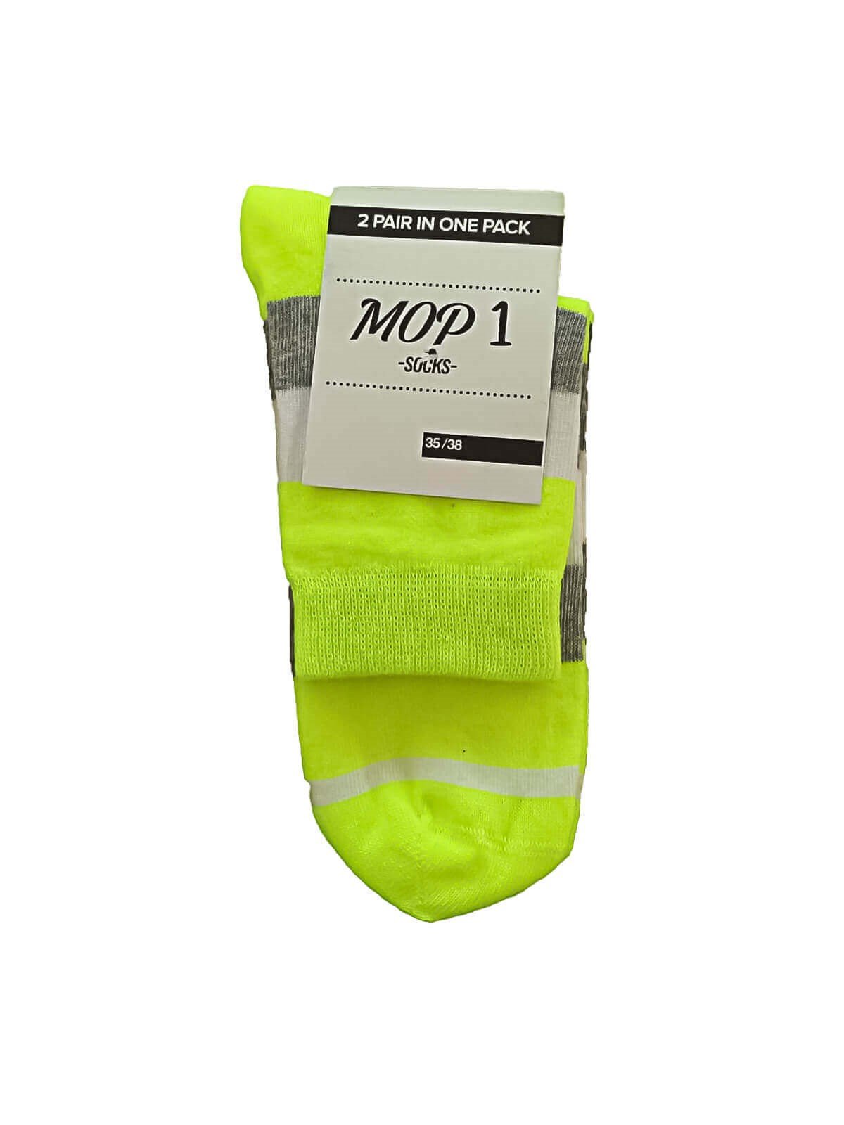 Mop 2'li Paket 35-38 Numara 4 Mevsim %95 Pamuk Unisex Soket Çorap