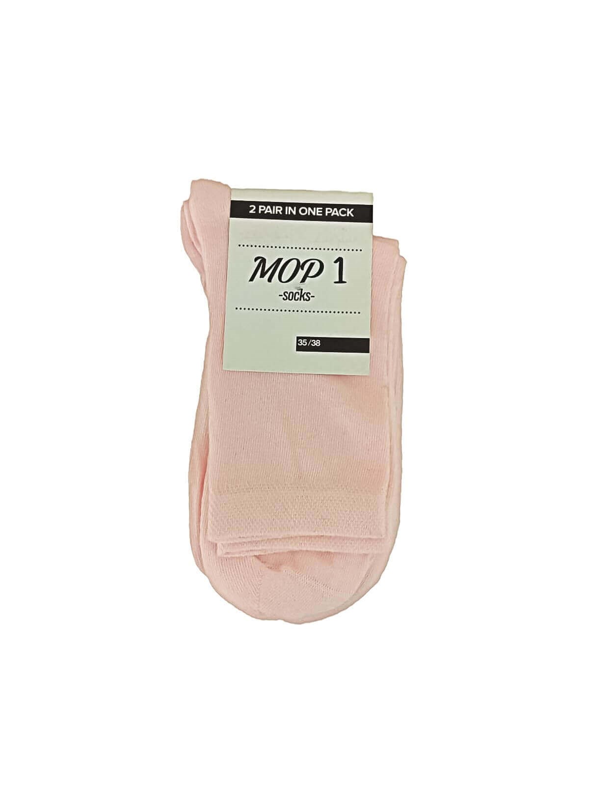 Mop 2'li Paket 35-38 Numara 4 Mevsim %95 Pamuk Unisex Soket Çorap