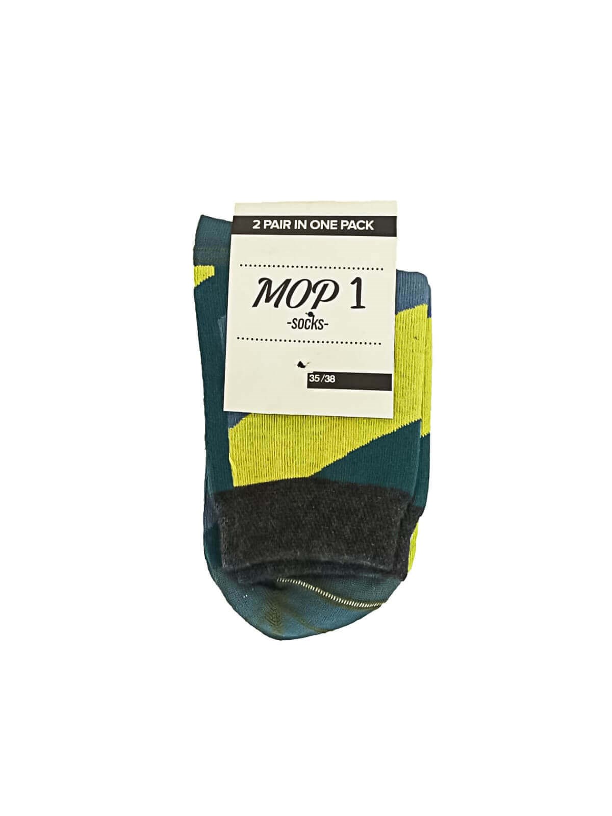Mop 2'li Paket 35-38 Numara 4 Mevsim %95 Pamuk Unisex Soket Çorap