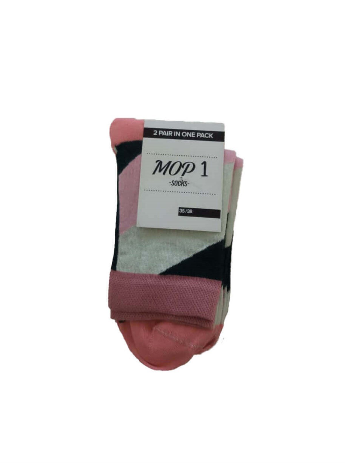 Mop 2'li Paket 35-38 Numara 4 Mevsim %95 Pamuk Unisex Soket Çorap
