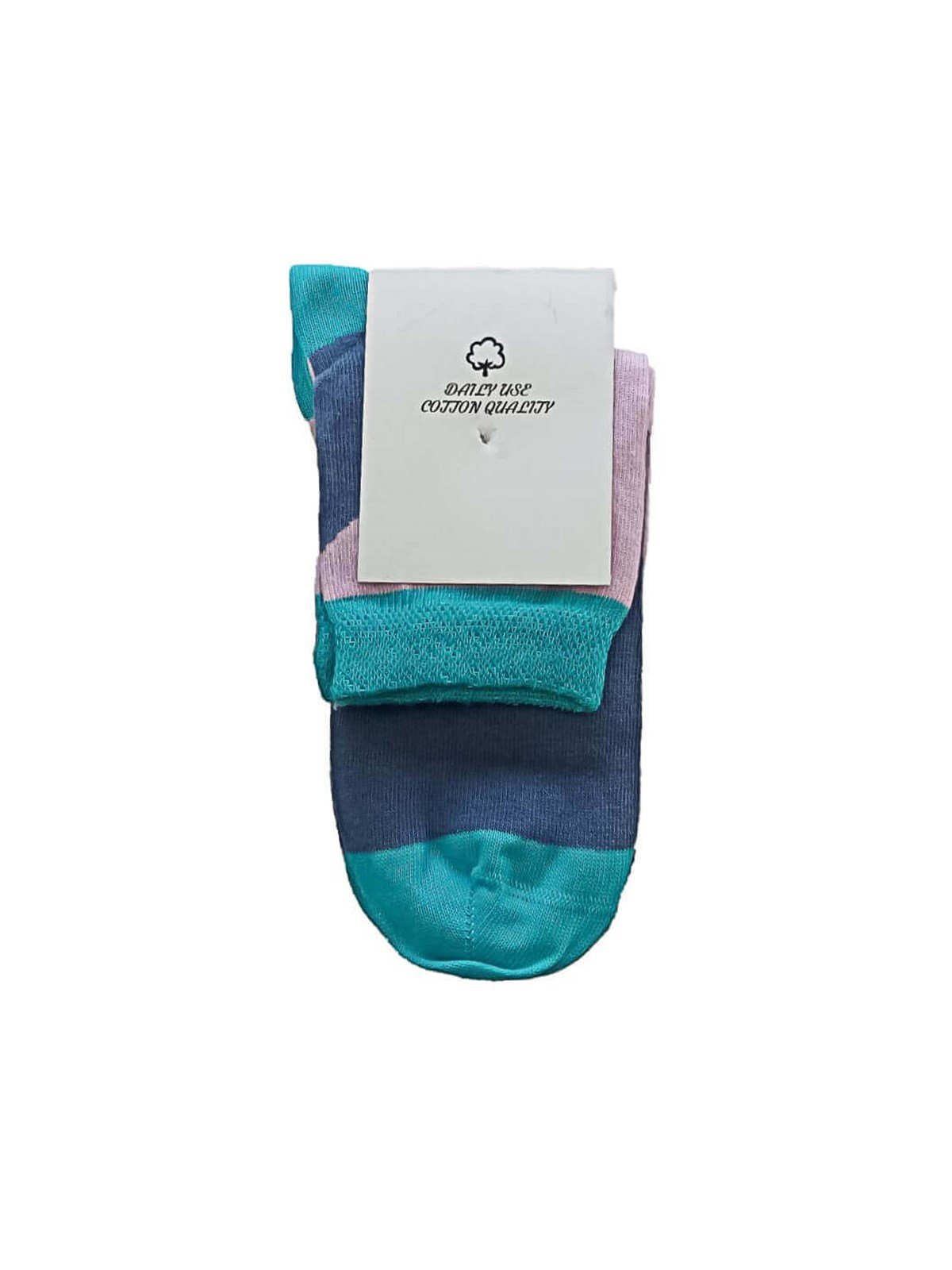 Mop 2'li Paket 35-38 Numara 4 Mevsim %95 Pamuk Unisex Soket Çorap