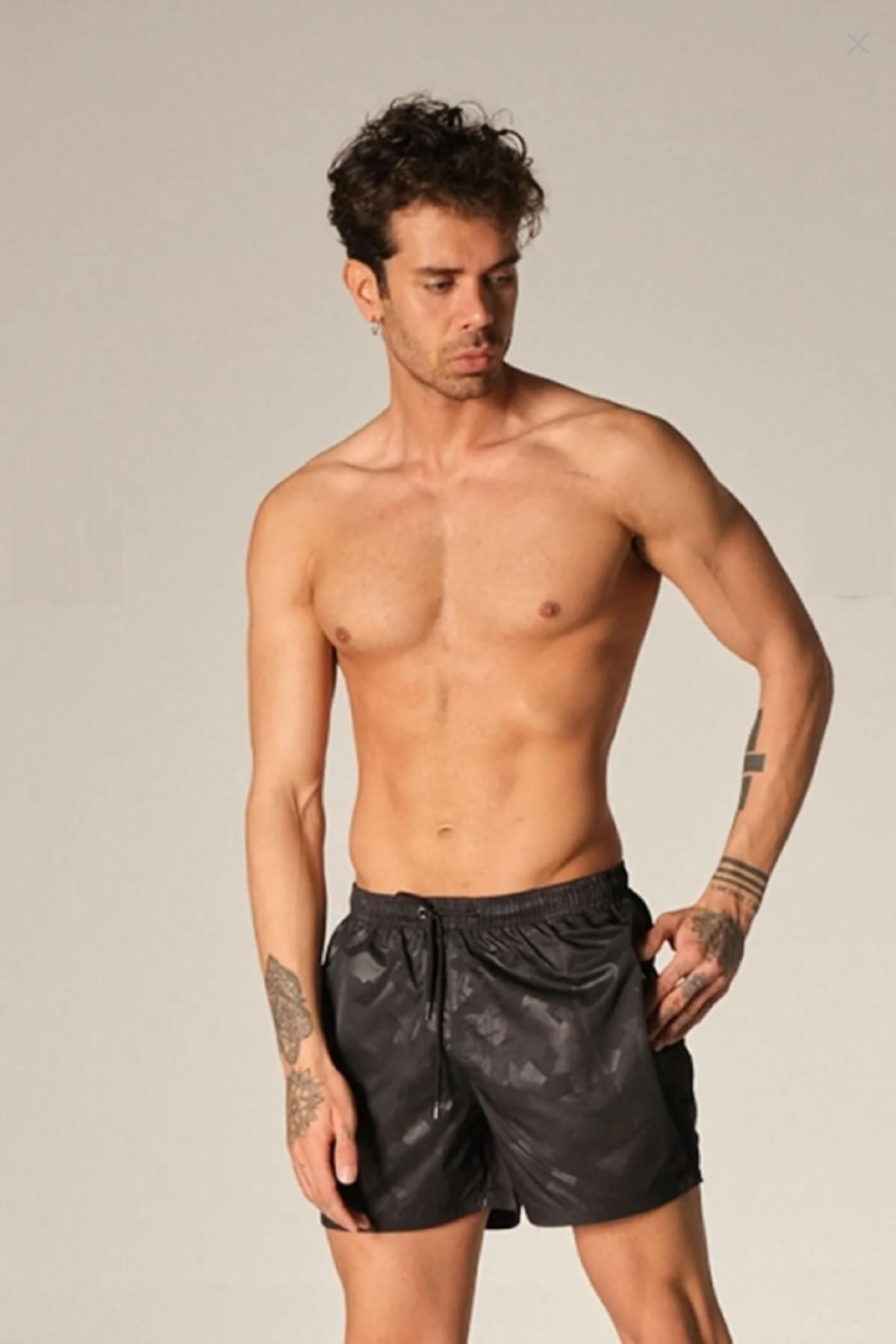 My Sea Erkek Siyah Deniz Şort Mayo