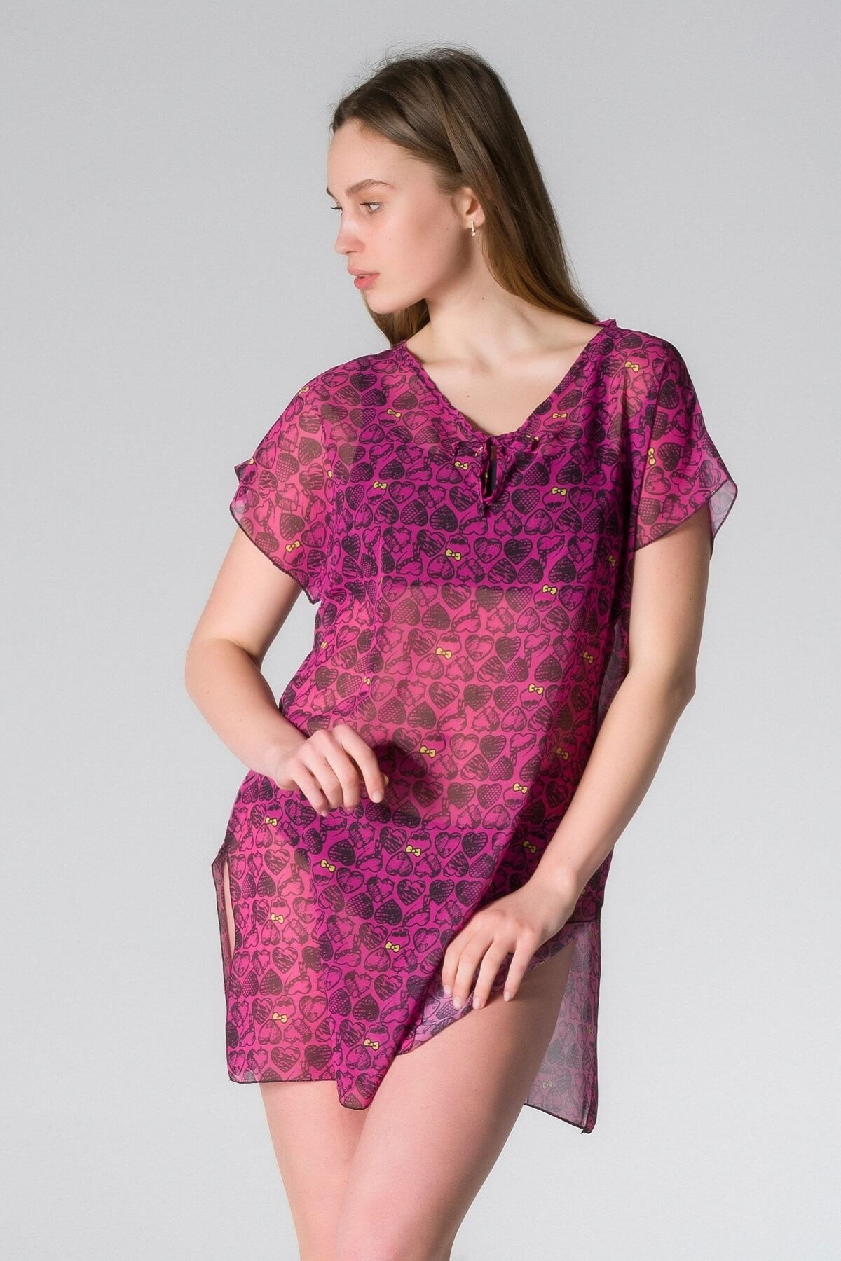 My Sea Kadın Deniz Plaj Pareo - Turuncu P-01