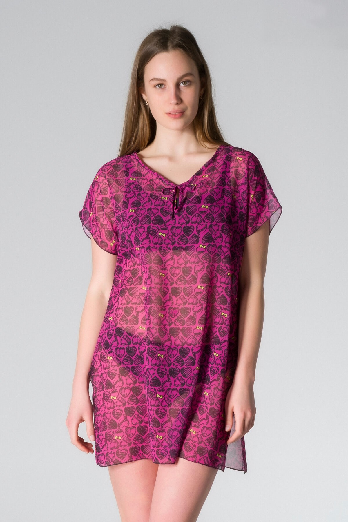 My Sea Kadın Deniz Plaj Pareo - Turuncu P-01