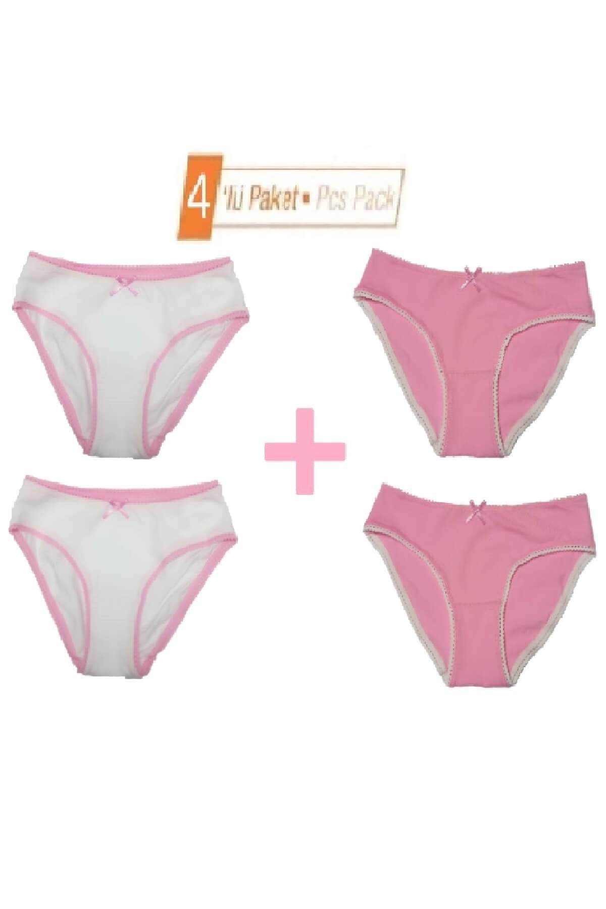 ORIGINAL MARINES Kız Çocuk %95 Pamuk 4'lü Paket Slip