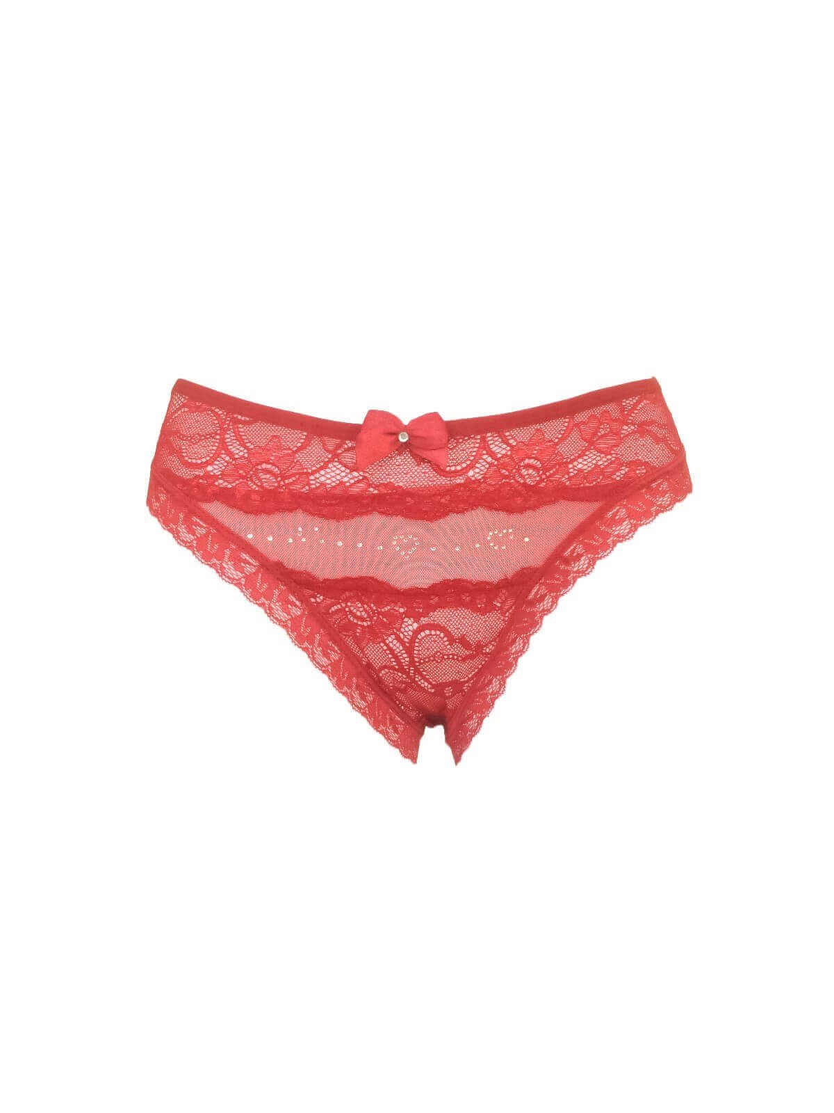 Papatya 05 Kırmızı Fantezi Dantelli Slip