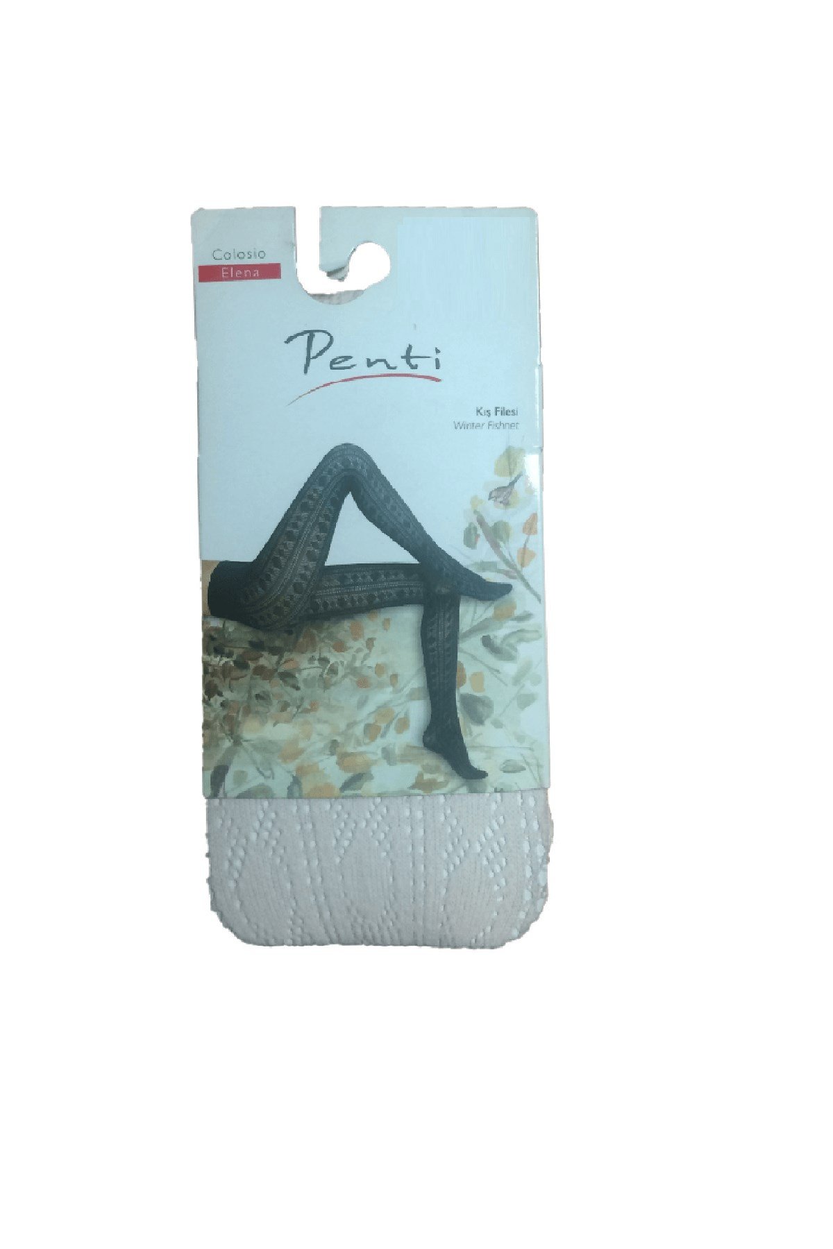 Penti Elena Kadın Kış Filesi Külotlu Çorap - Pudra