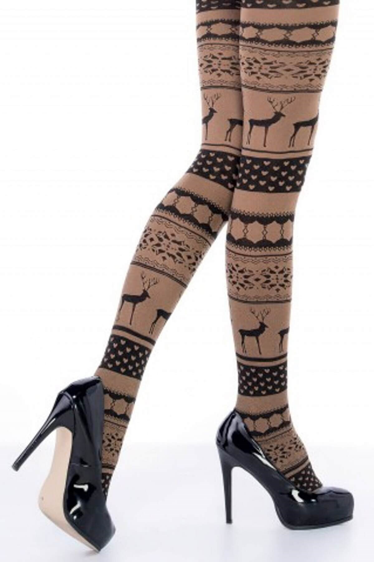 Penti Emilly 40 Den. Desenli Külotlu Çorap