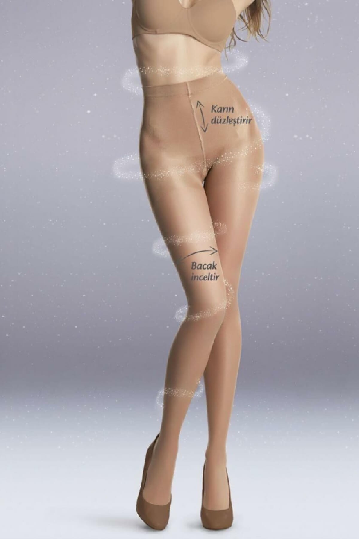 Penti SILUET 20 Den Korseli Külotlu Çorap