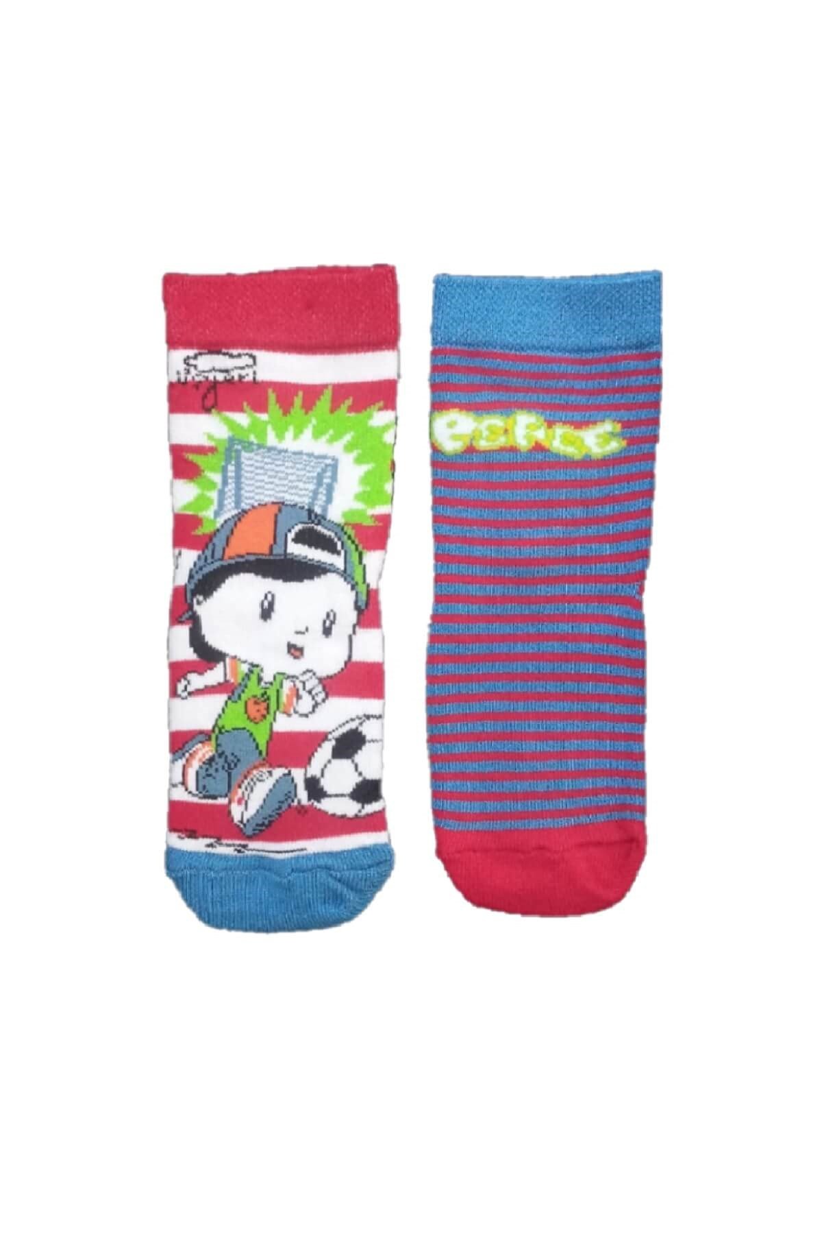 Pepee - Lisanslı Çizgi Film Karakter Baskılı 2'li Paket 4 Mevsim Soket Çorap