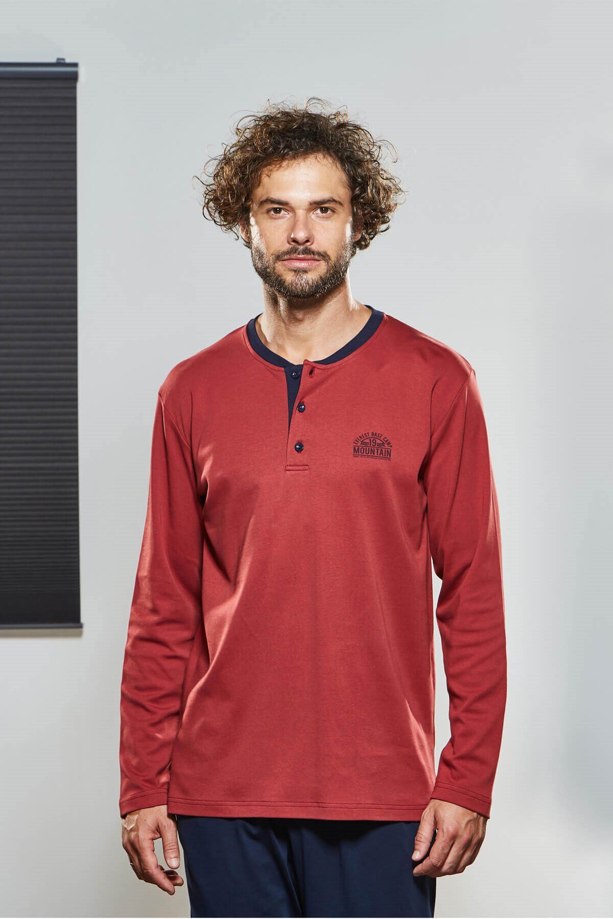 PJS Erkek Kışlık %100 Pamuk Uzun Kol Pijama Takımı