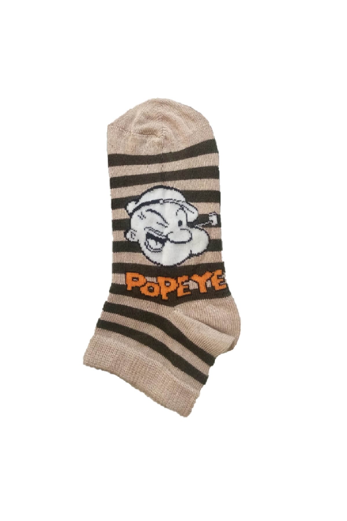 Popeye - Lisanslı Temel Reis Baskılı 4 Mevsim Soket Çorap