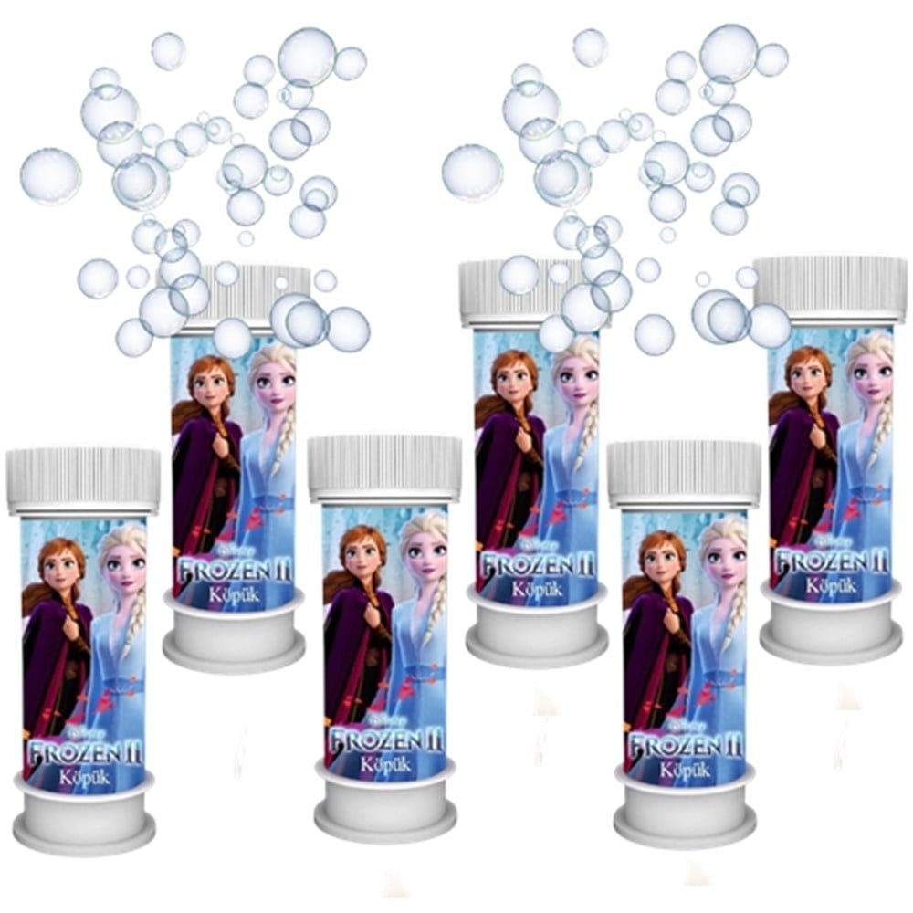 Frozen Temalı Köpük Baloncuk 6  lı