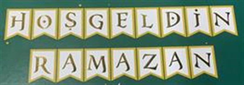 Hoşgeldin Ramazan Varaklı Banner Asma Süs