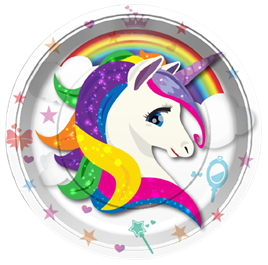 Unicorn Temalı Tabak 8 Adet